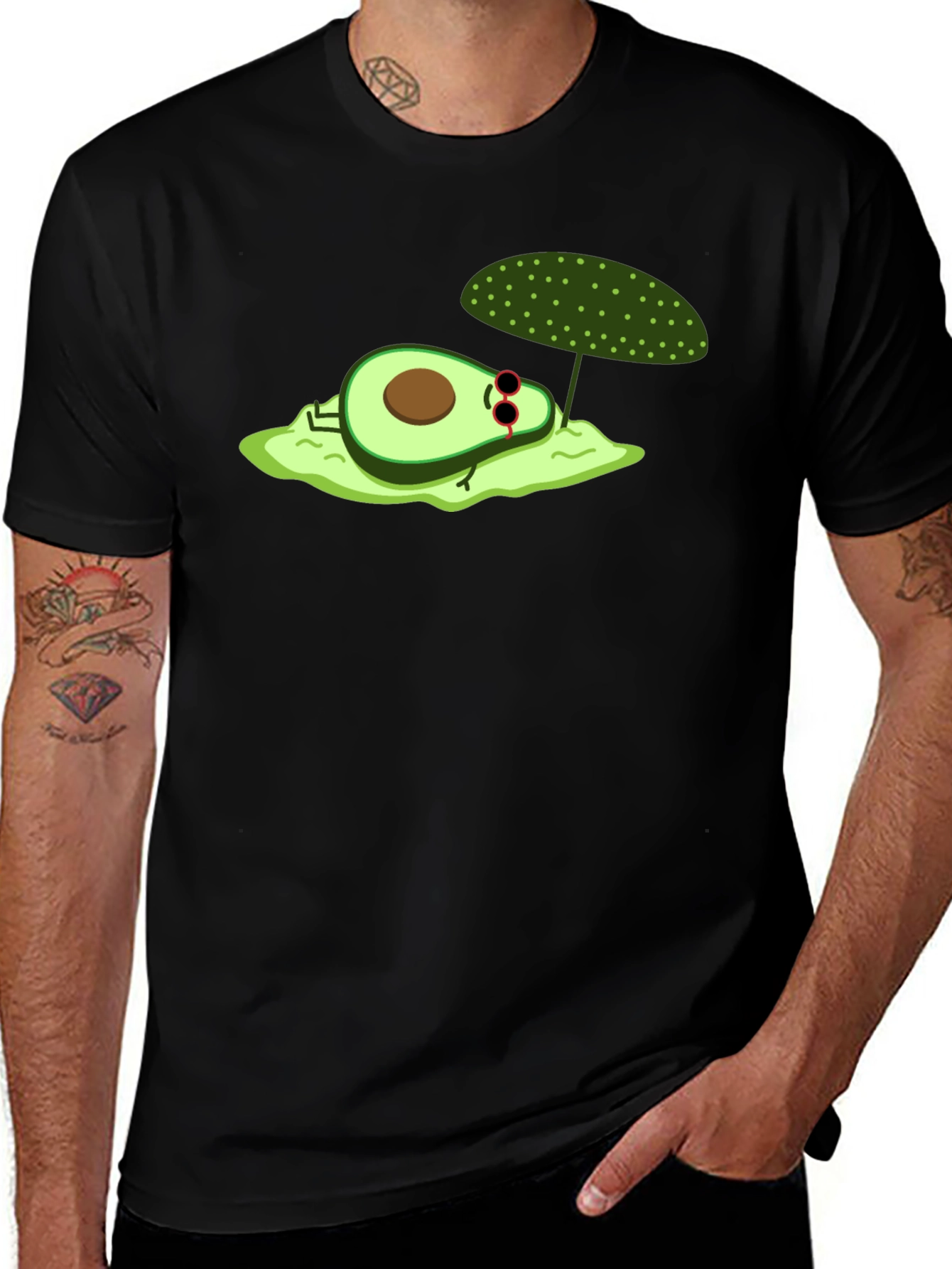 Relaxing Avocado T-Shirt - Chill Summer Vibes