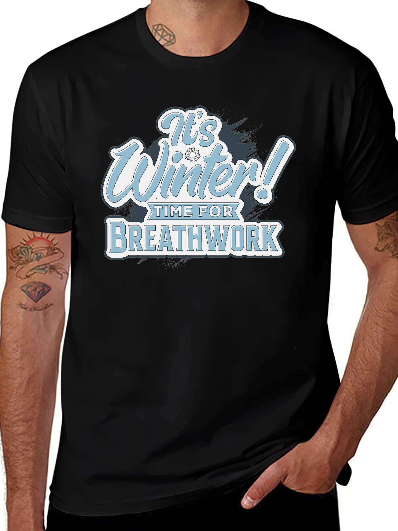 Variant 9 of It's Winter! Breathwork T-Shirt - Cozy Comfort