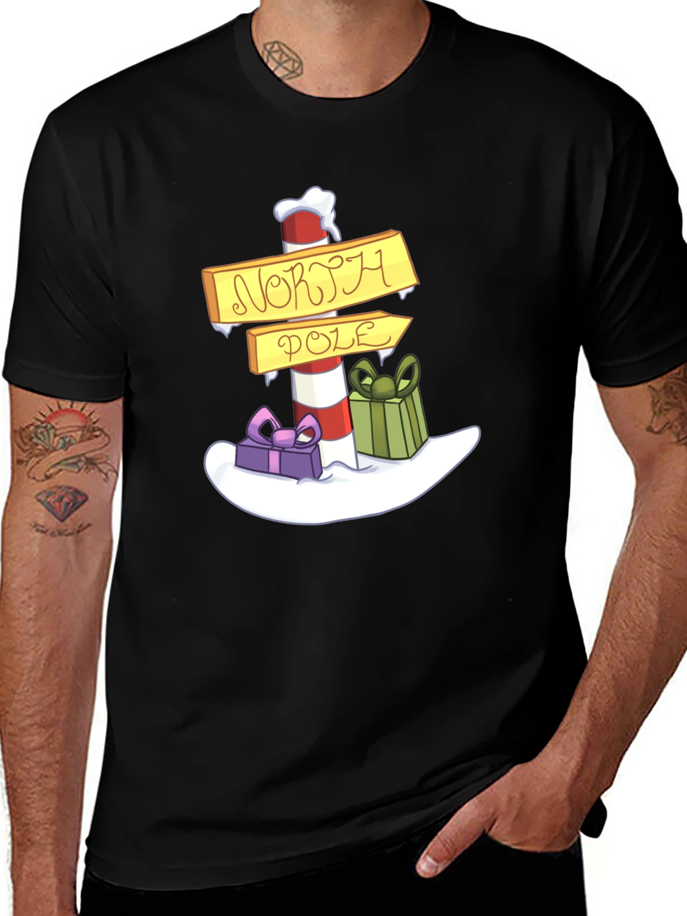 North Pole Holiday Graphic T-Shirt