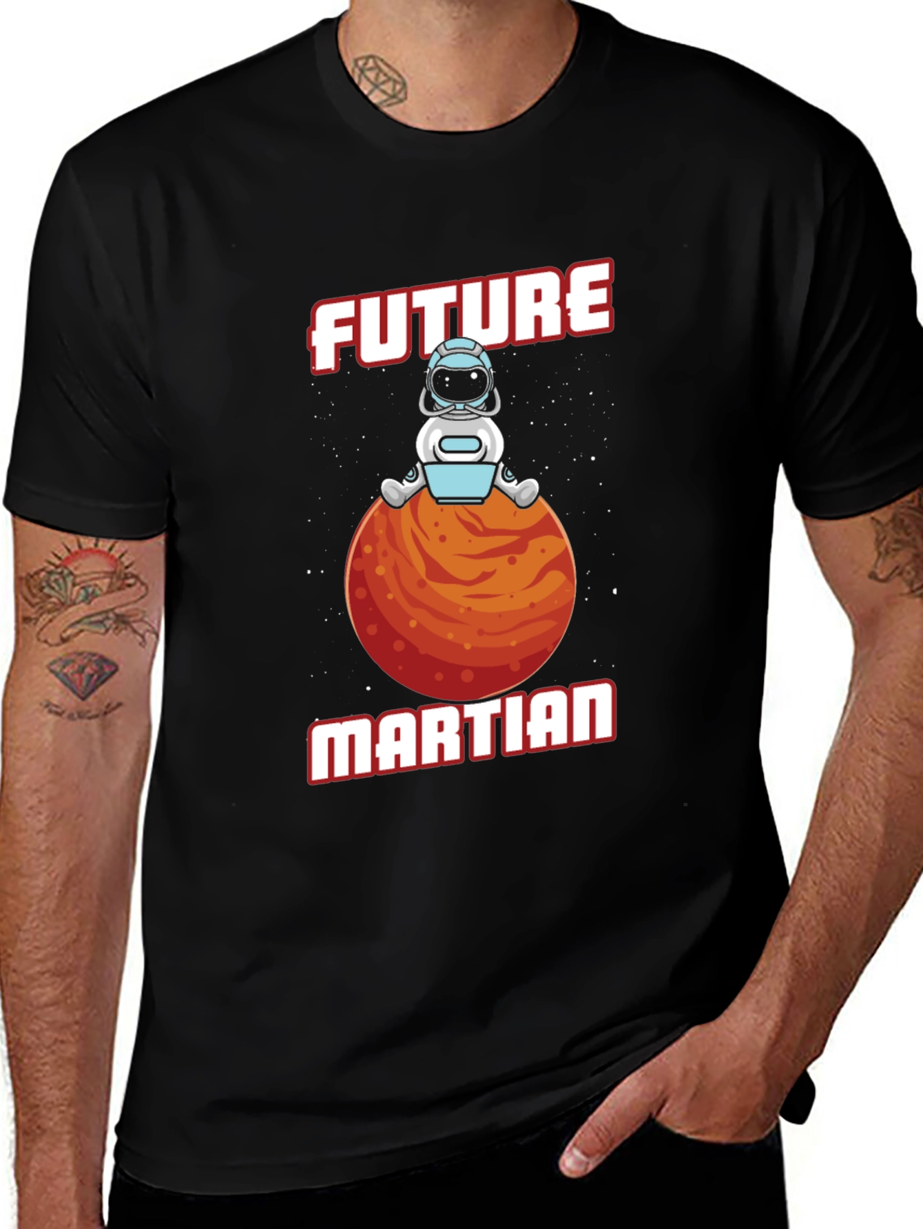 Variant 30 of Future Martian T-Shirt - Space Astronaut Tee