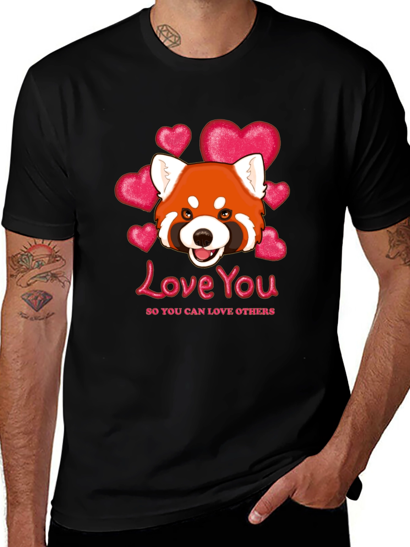 Variant 30 of Love You Red Panda Graphic Tee