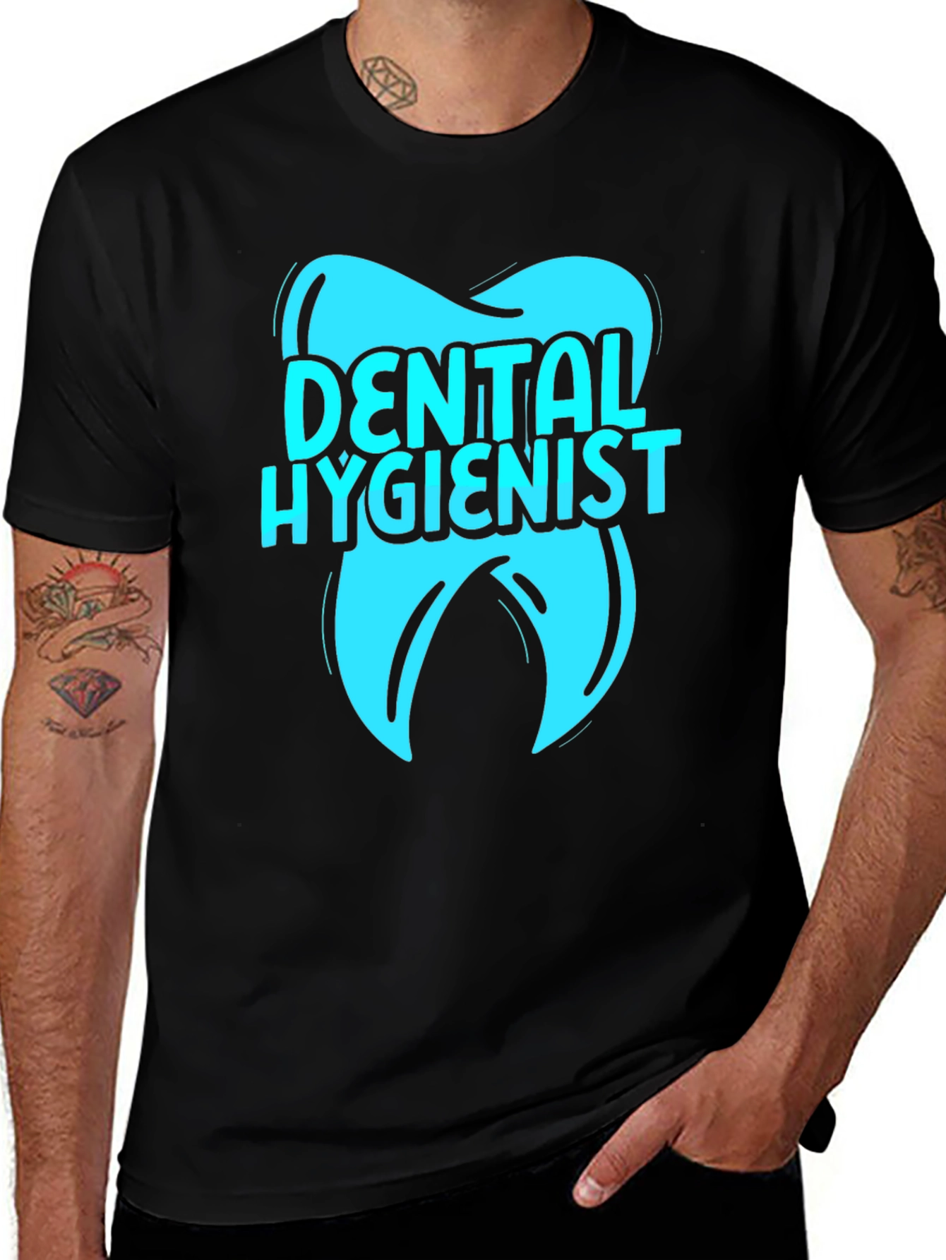 Variant 19 of Dental Hygienist T-Shirt - Tooth Graphic Tee