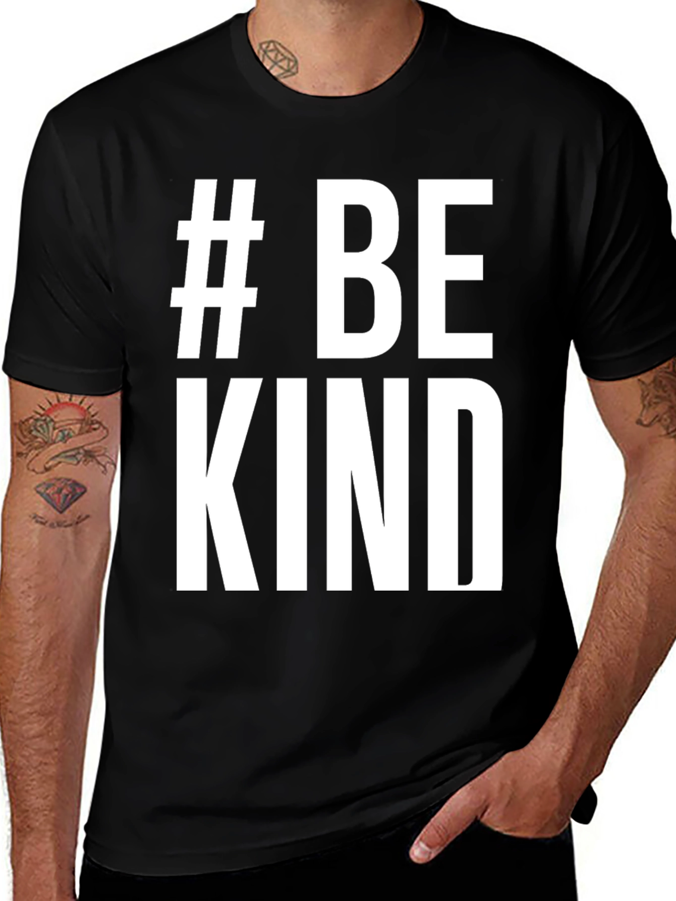 Variant 2 of # Be Kind T-Shirt - Positive Message Tee