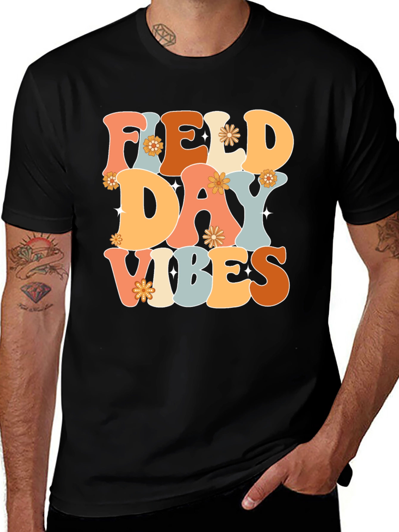 Variant 2 of Field Day Vibes Retro Style Graphic Tee