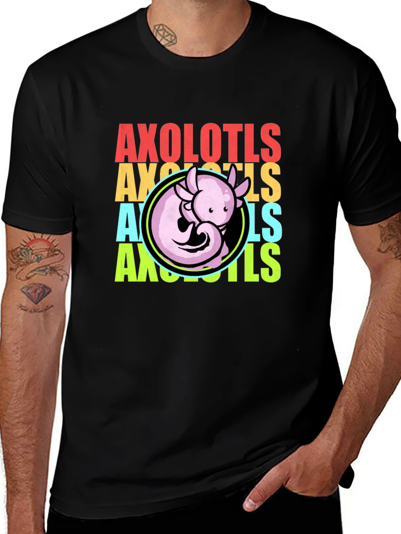 Variant 21 of Axolotl T-Shirt - Cute Amphibian Tee