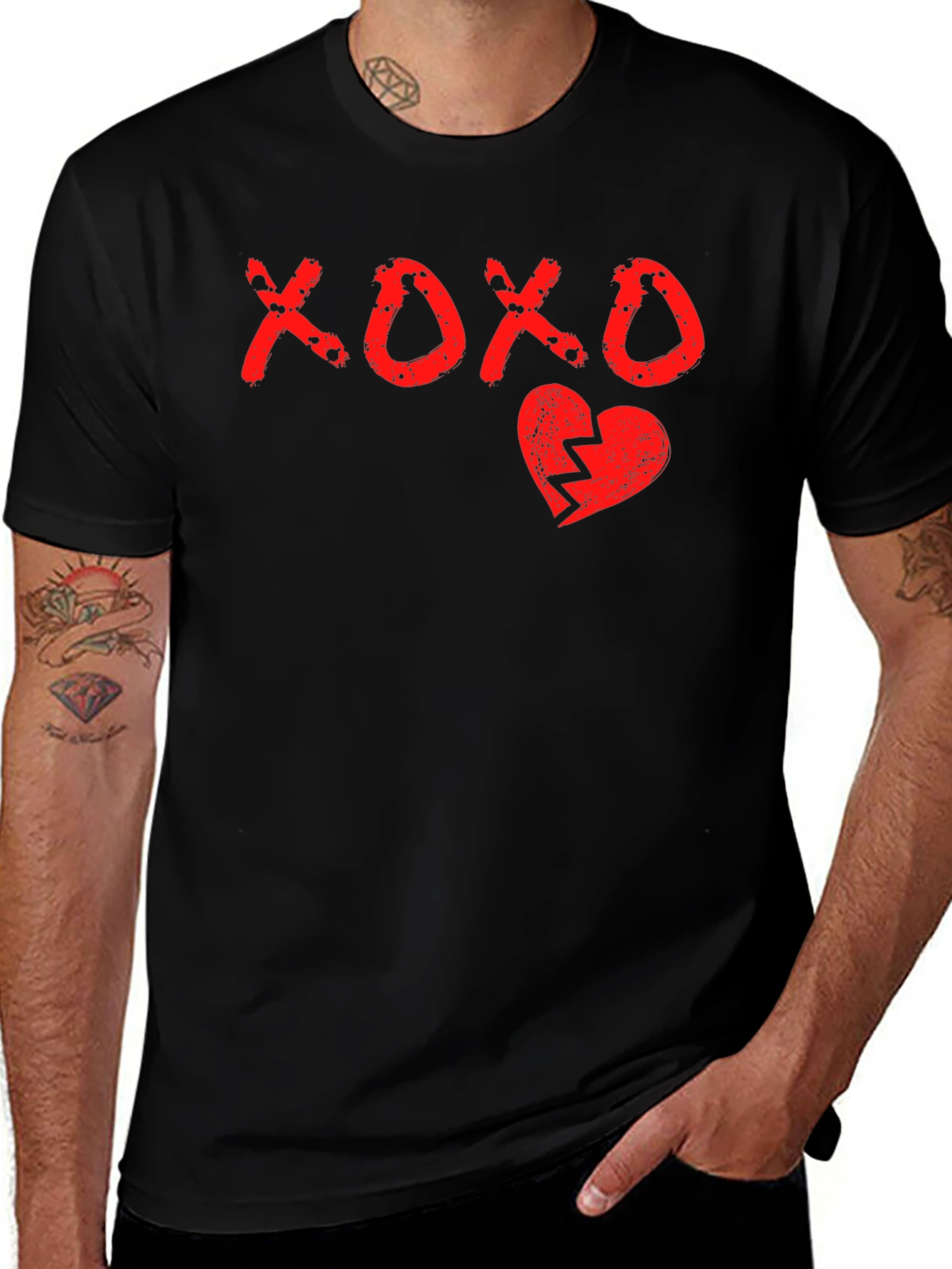 Variant 30 of XOXO Broken Heart Graphic Print Tee