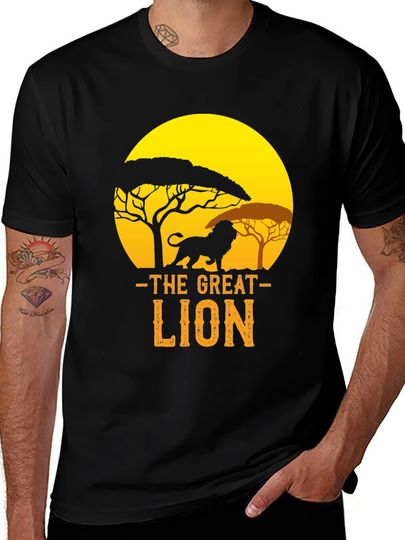 Variant 9 of The Great Lion T-Shirt - Africa Inspired Design