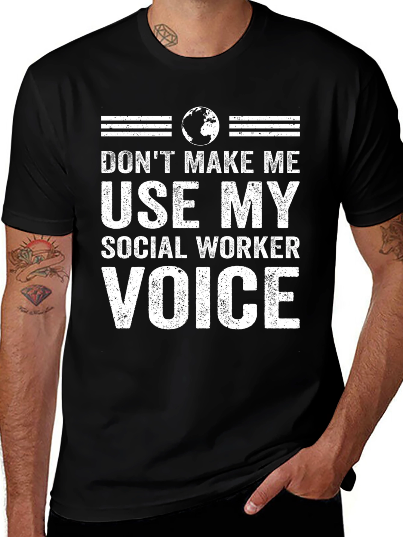 Variant 6 of Social Worker Voice T-Shirt - Novelty Apparel