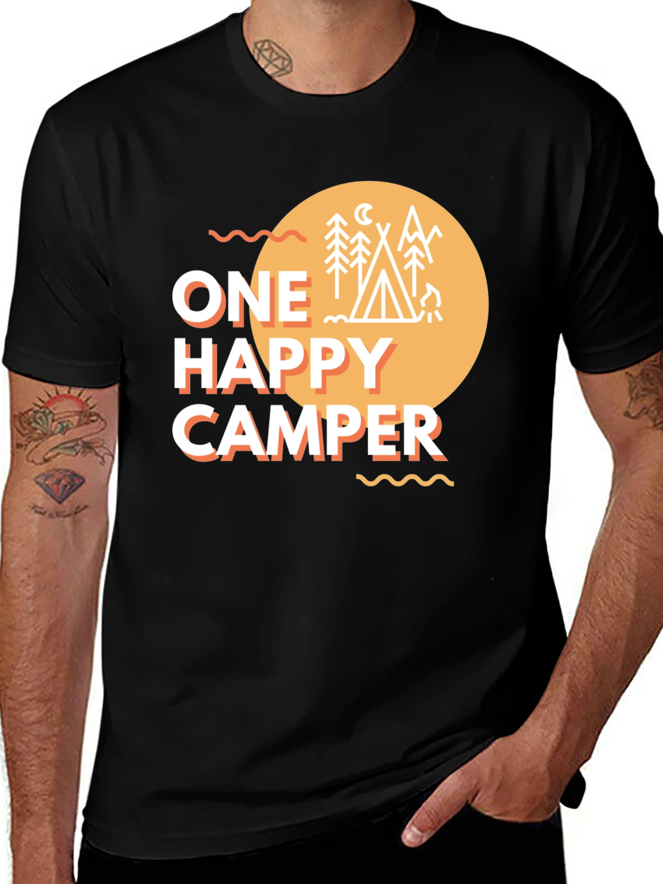 Variant 7 of One Happy Camper Graphic T-Shirt