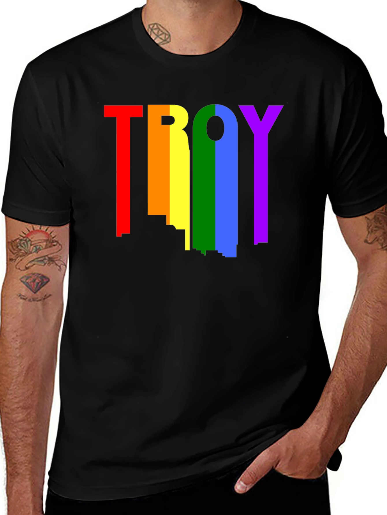 Variant 27 of Rainbow Troy Pride T-Shirt
