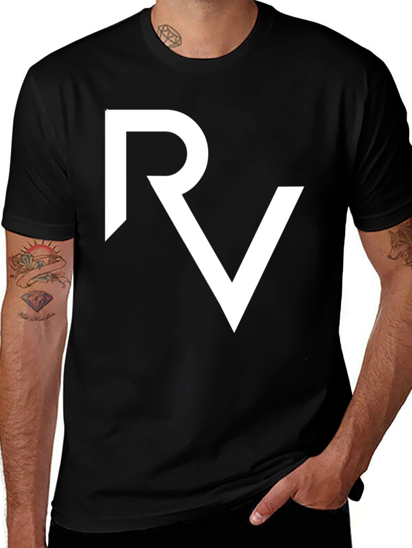 Variant 6 of RV Logo Black T-Shirt