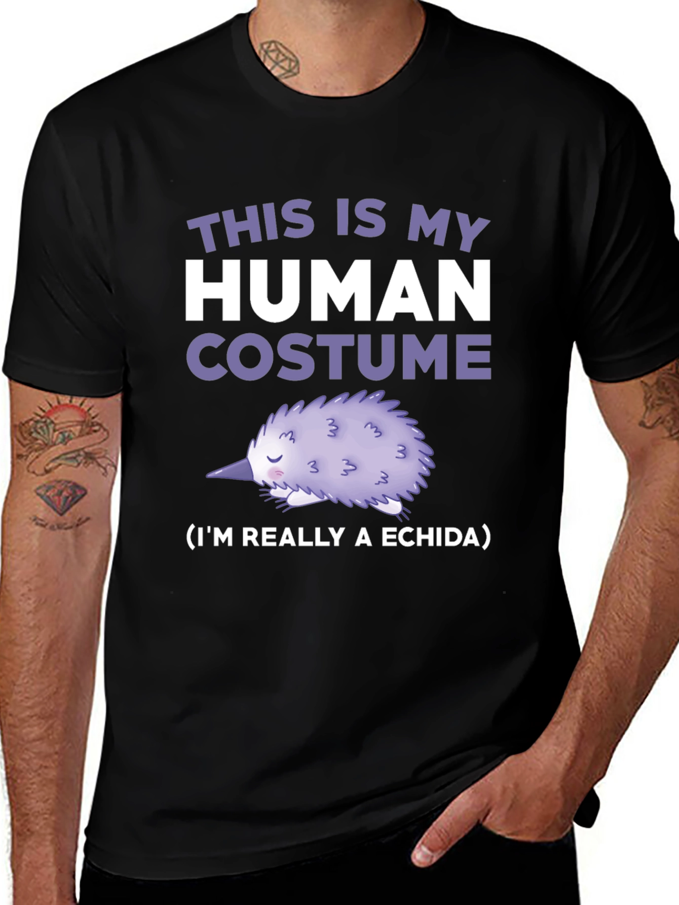 Variant 25 of Human Costume Echidna T-Shirt