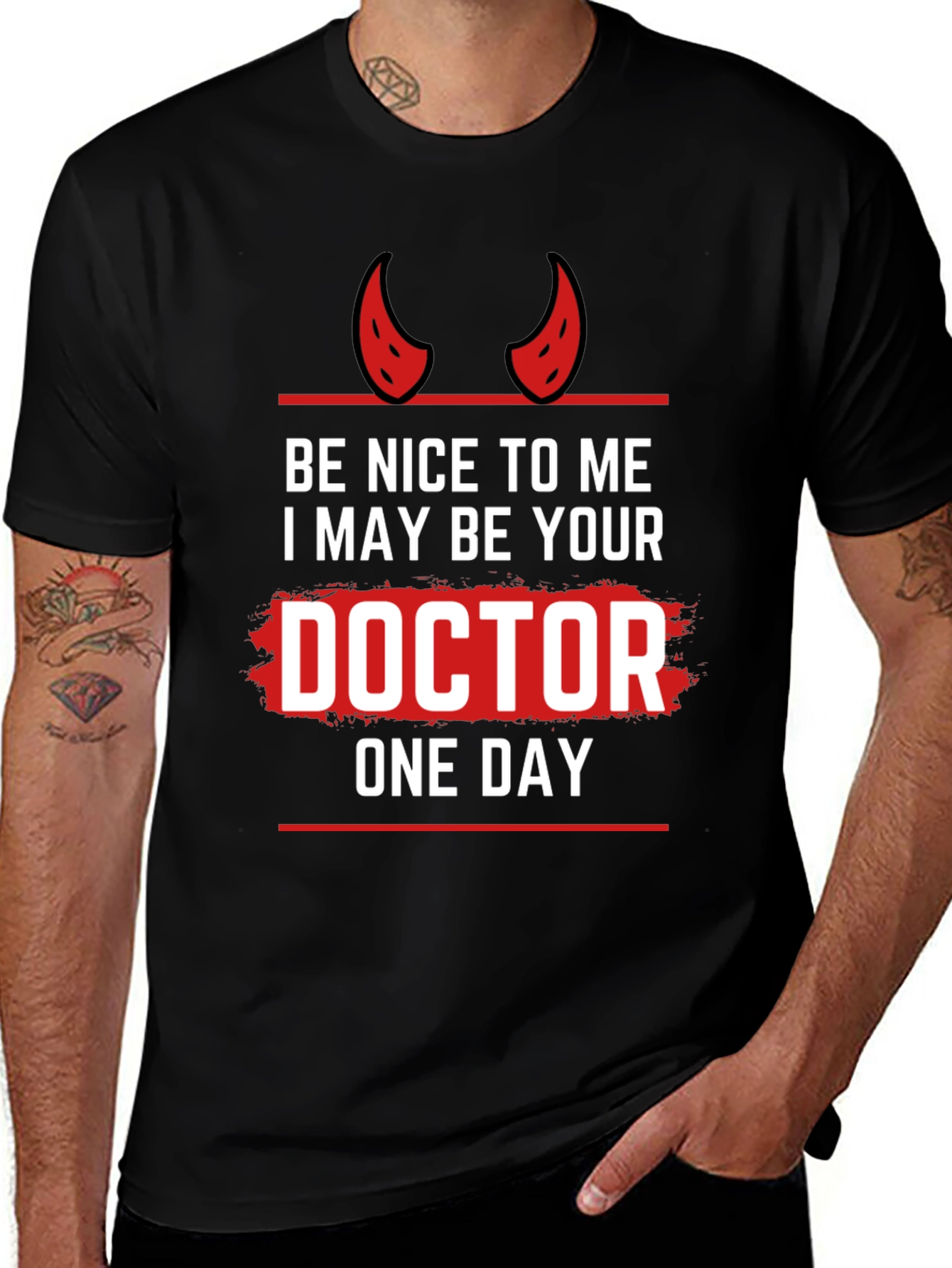 Variant 3 of Be Nice To Me Doctor T-Shirt