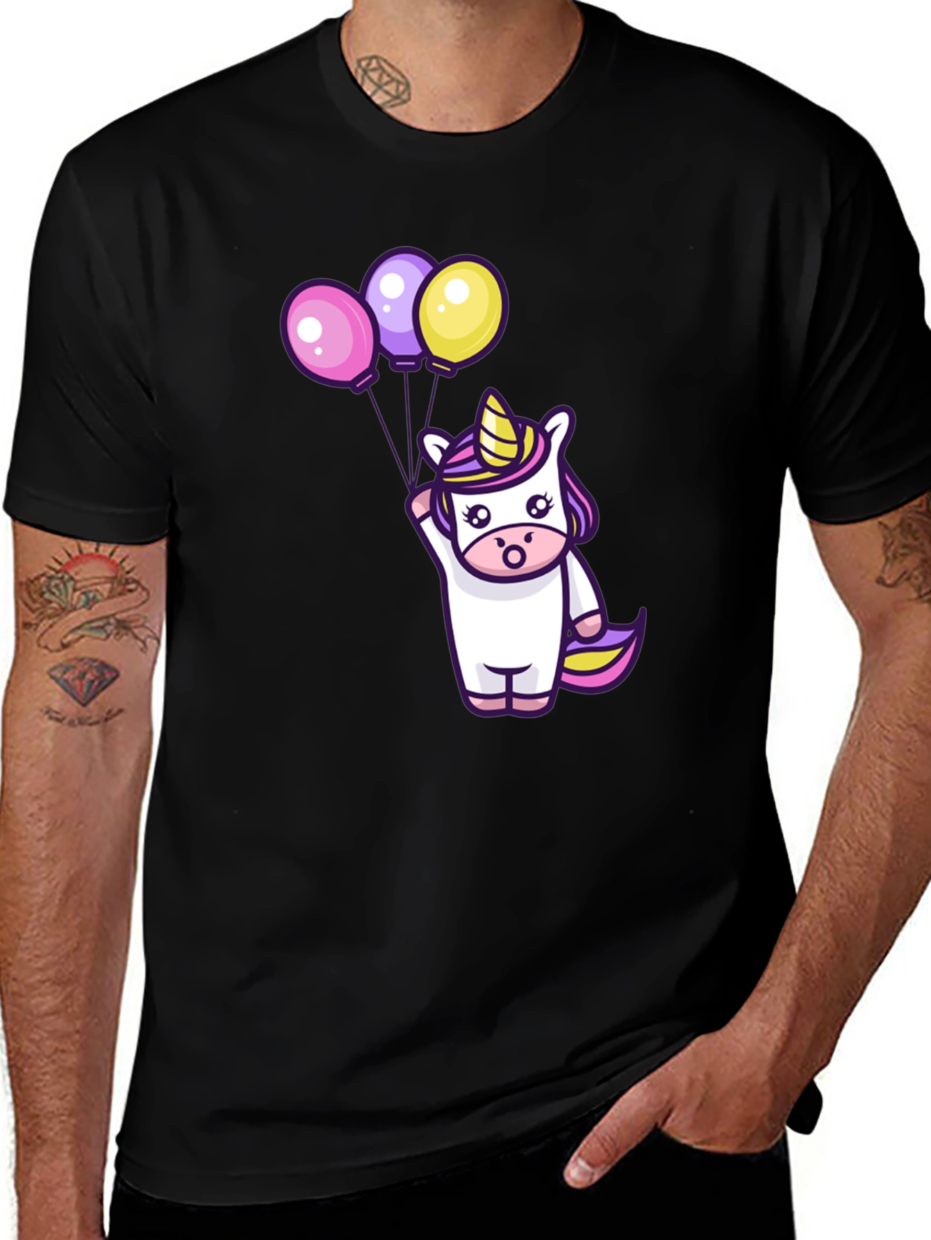 Variant 20 of Unicorn Balloons Graphic Tee