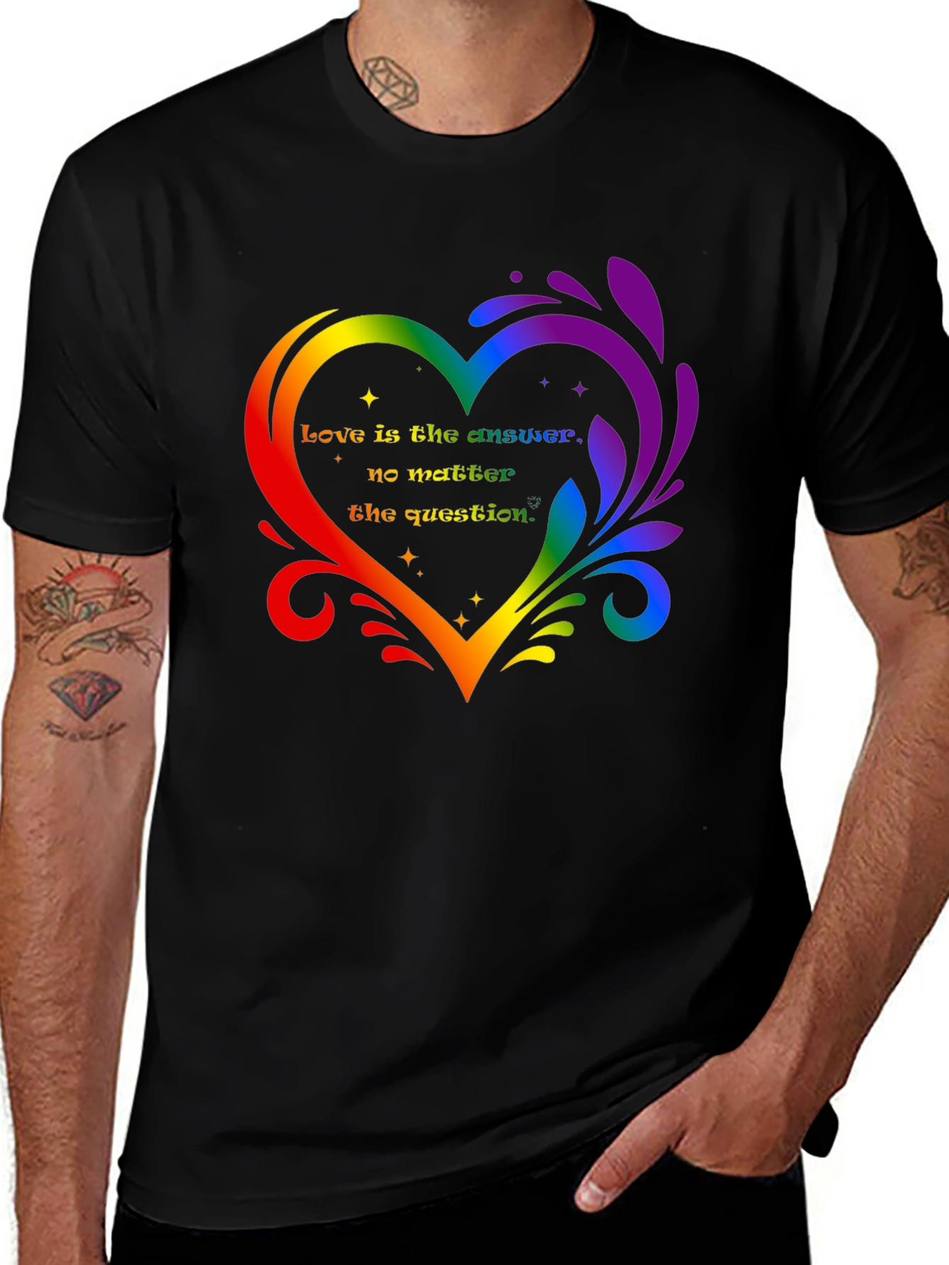 Variant 22 of Love is the Answer Pride T-Shirt