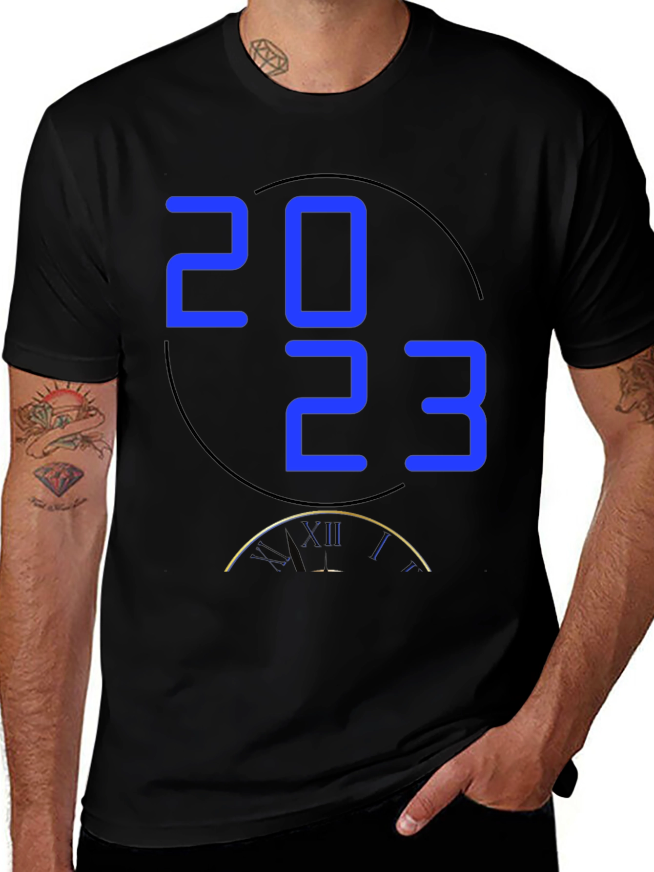 New Year 2023 Black T-Shirt