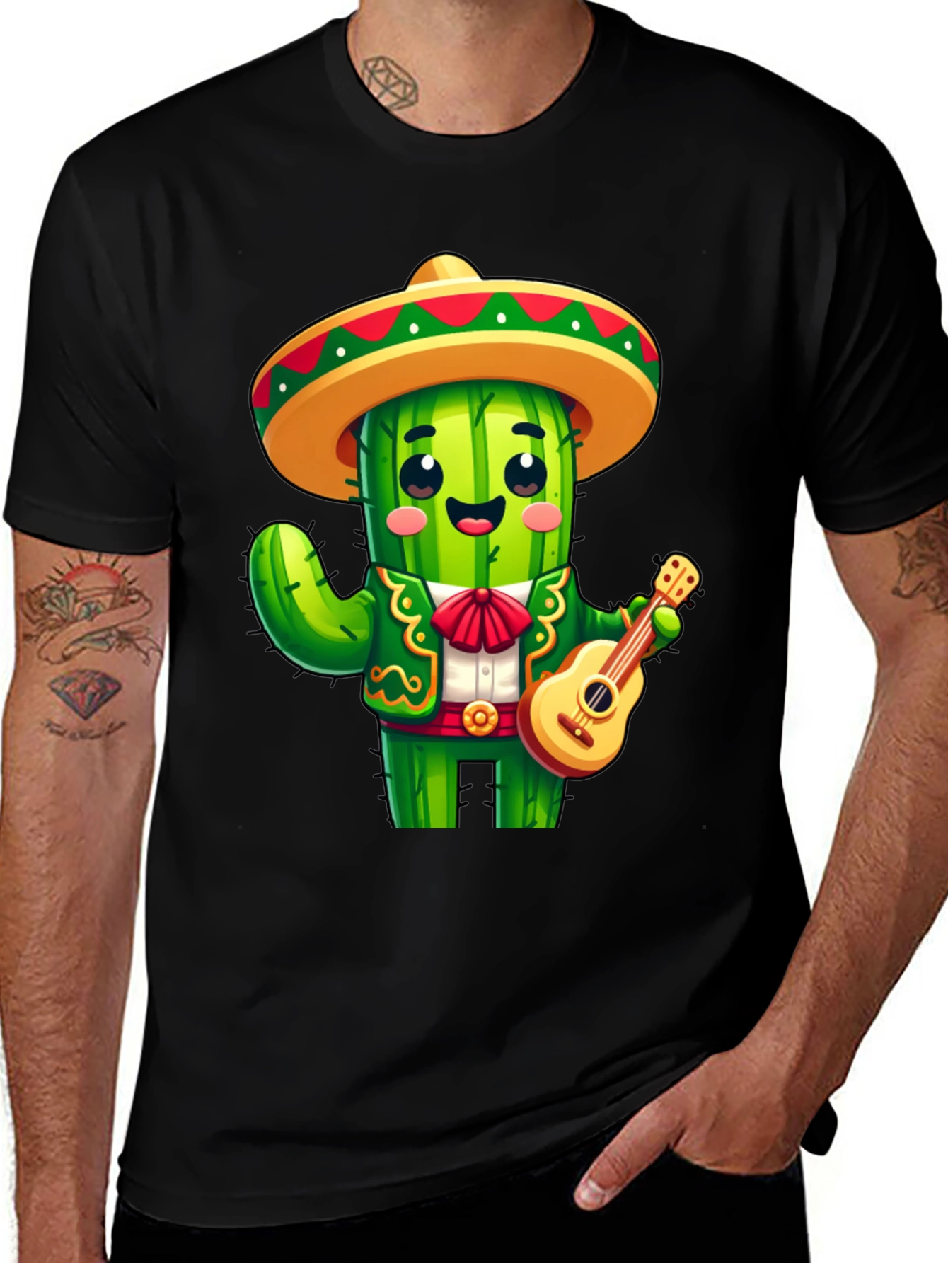 Variant 21 of Cactus Mariachi T-Shirt - Funny Cinco de Mayo Tee