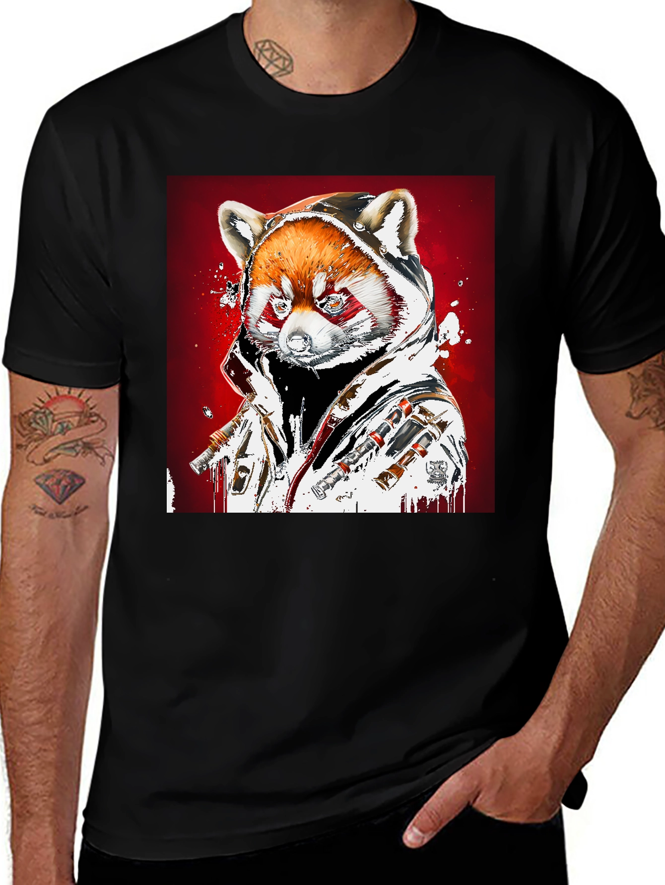 Variant 11 of Red Panda Graphic Tee - Unique Streetwear Style