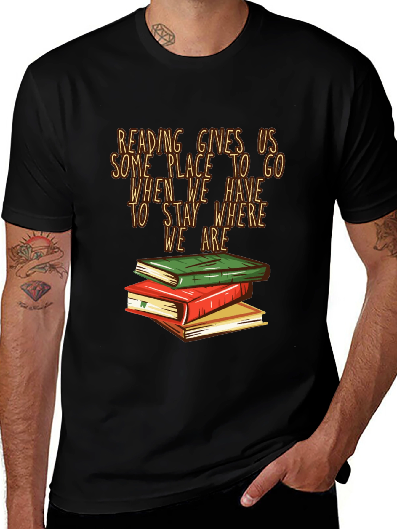 Variant 15 of Reading Gives Us T-Shirt - Book Lover Tee