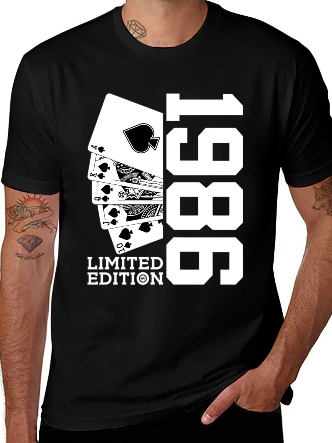 Variant 21 of 1986 Limited Edition Playing Card Graphic Tee