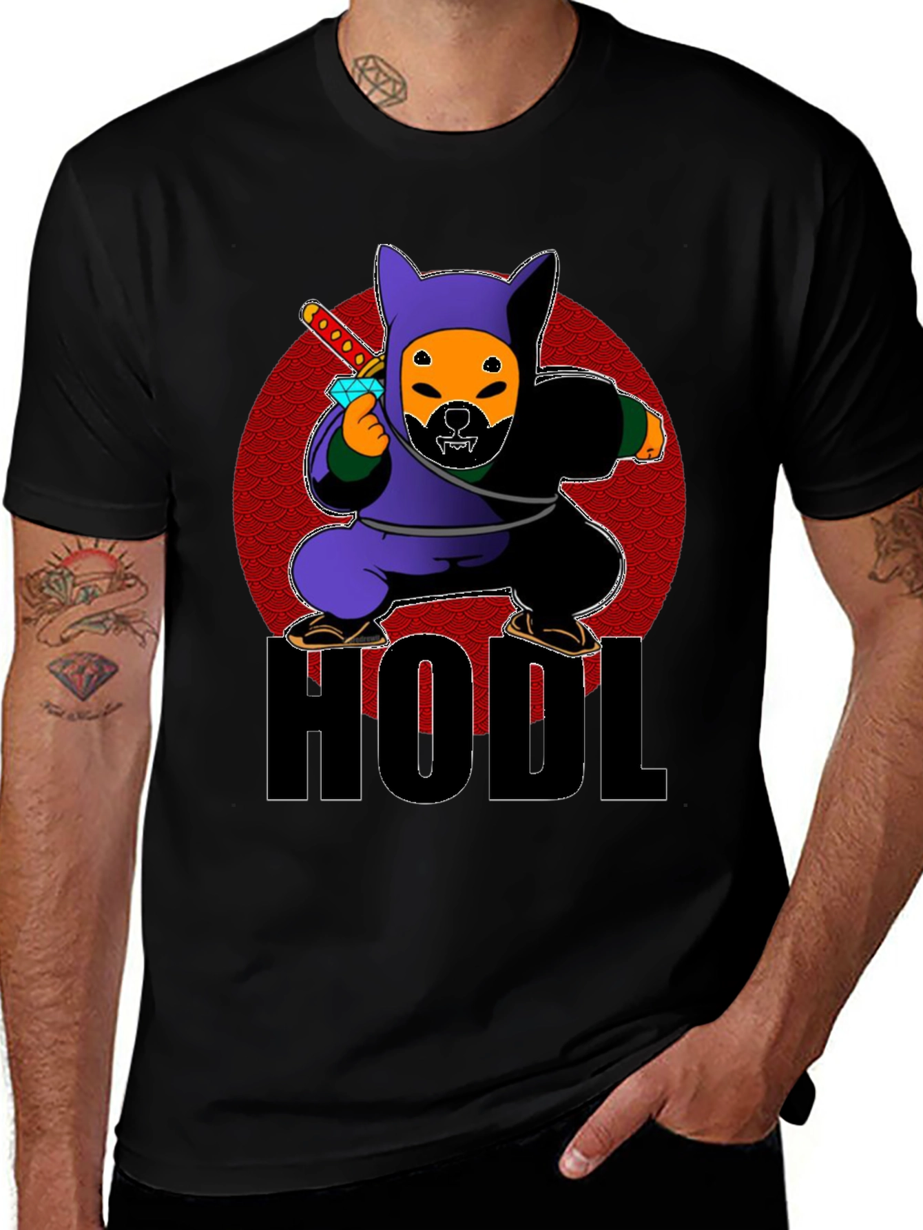 Variant 2 of HODL Ninja Doge T-Shirt