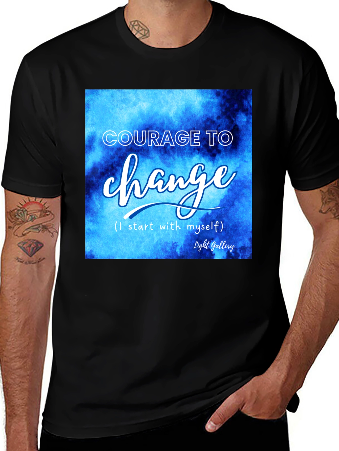 Variant 8 of Courage to Change Graphic Tee - Inspiring Design