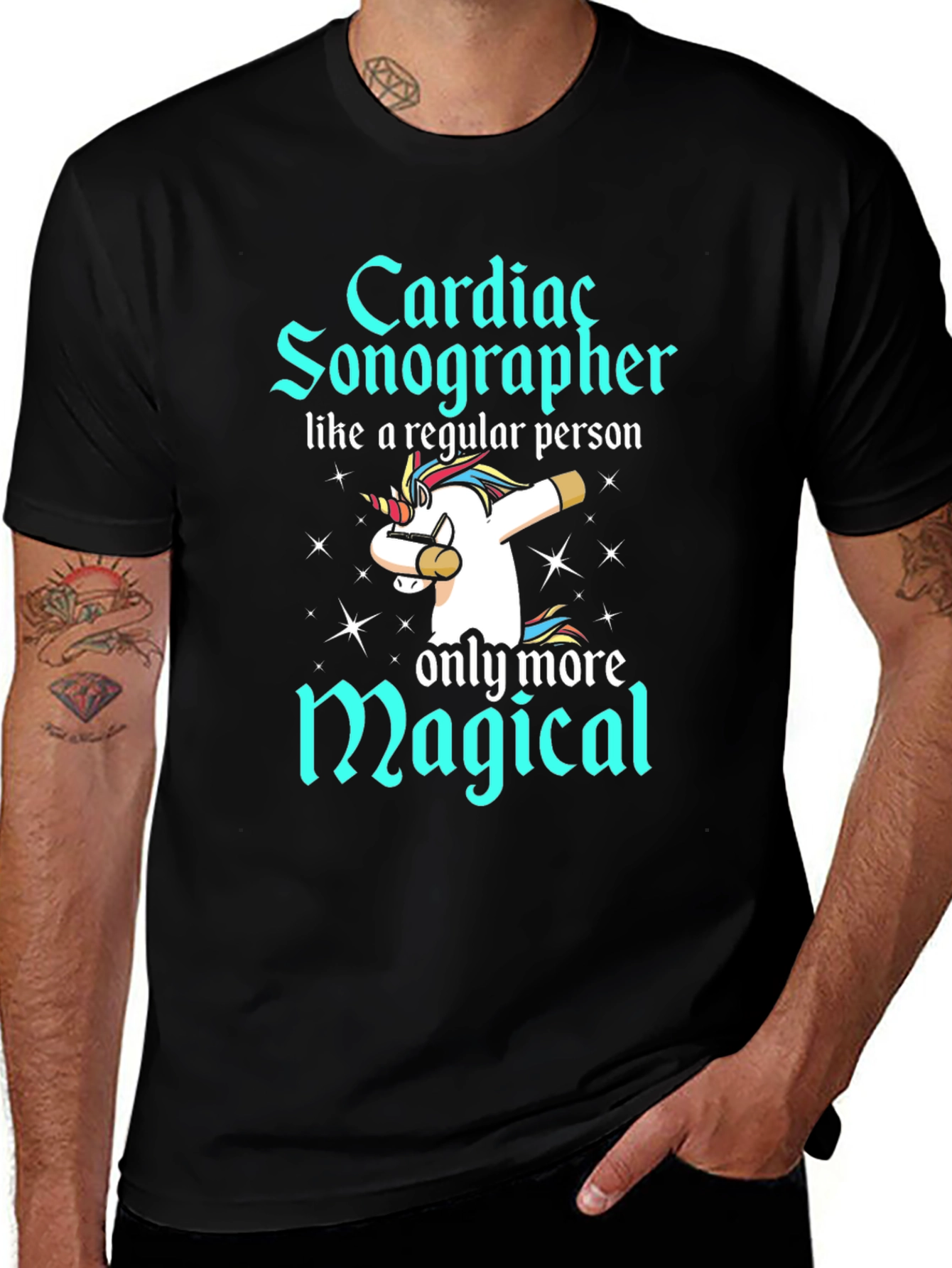 Variant 26 of Cardiac Sonographer Unicorn T-Shirt