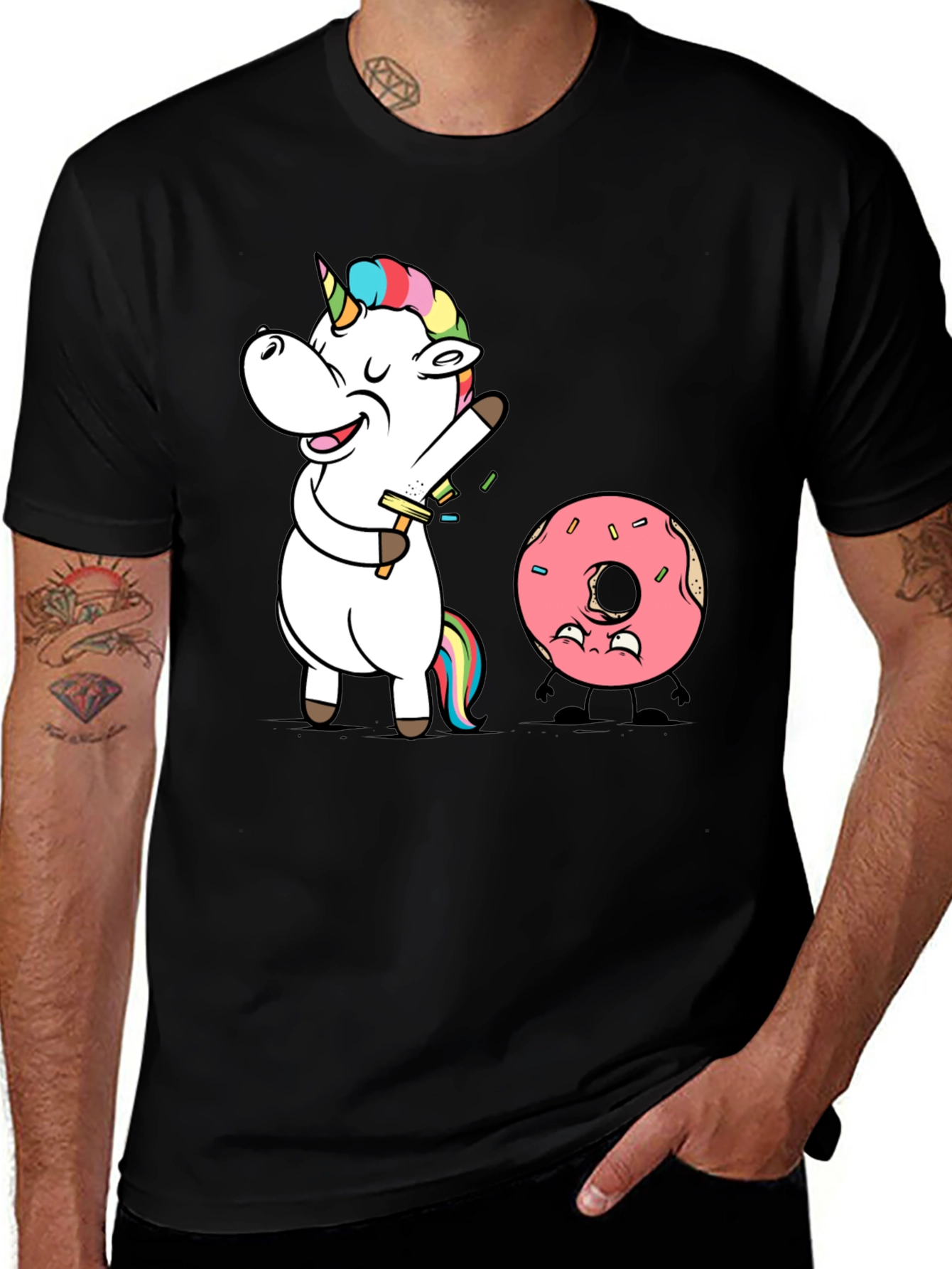 Variant 8 of Unicorn Shaving Funny Graphic T-Shirt