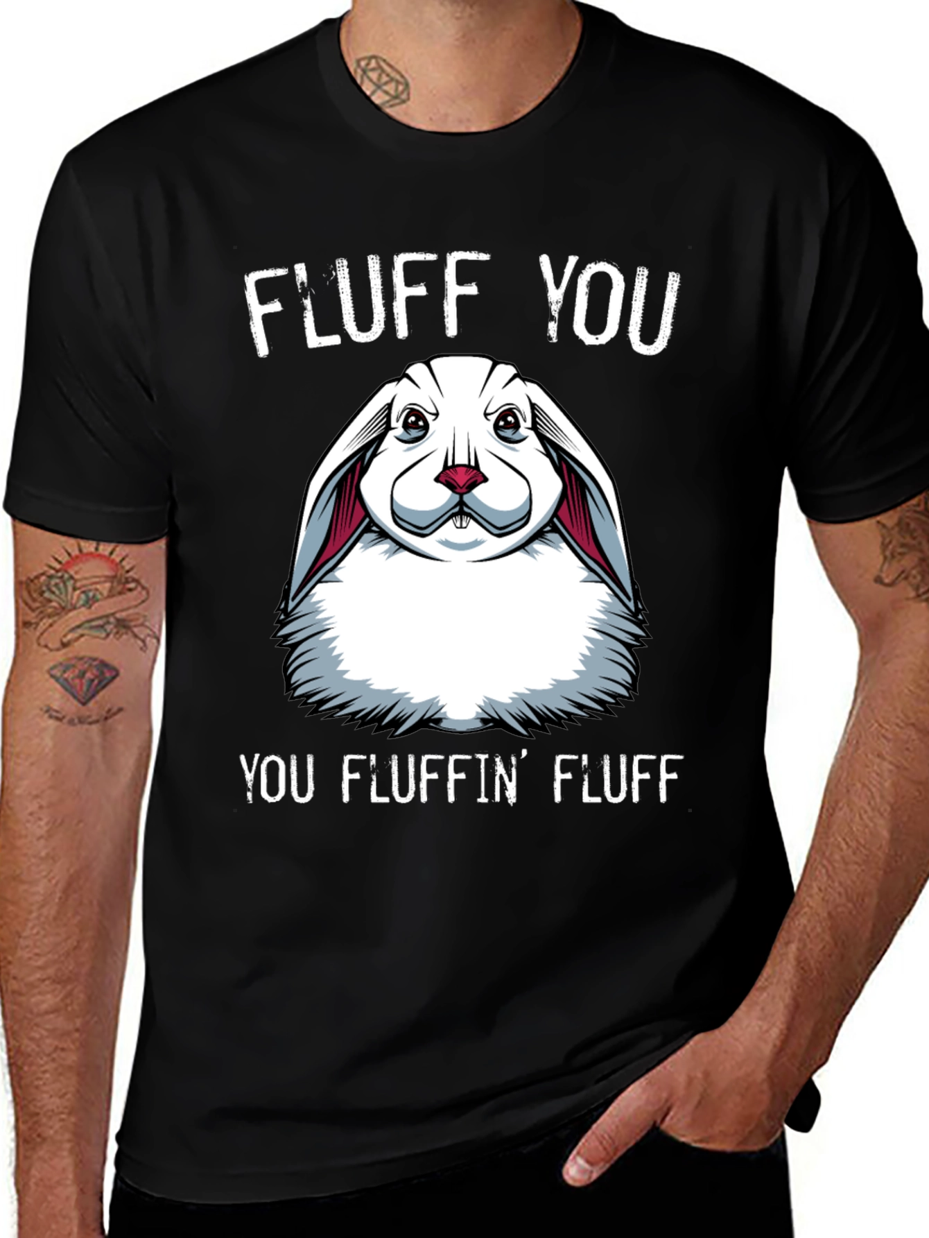 Variant 6 of Fluff You Bunny Graphic T-Shirt