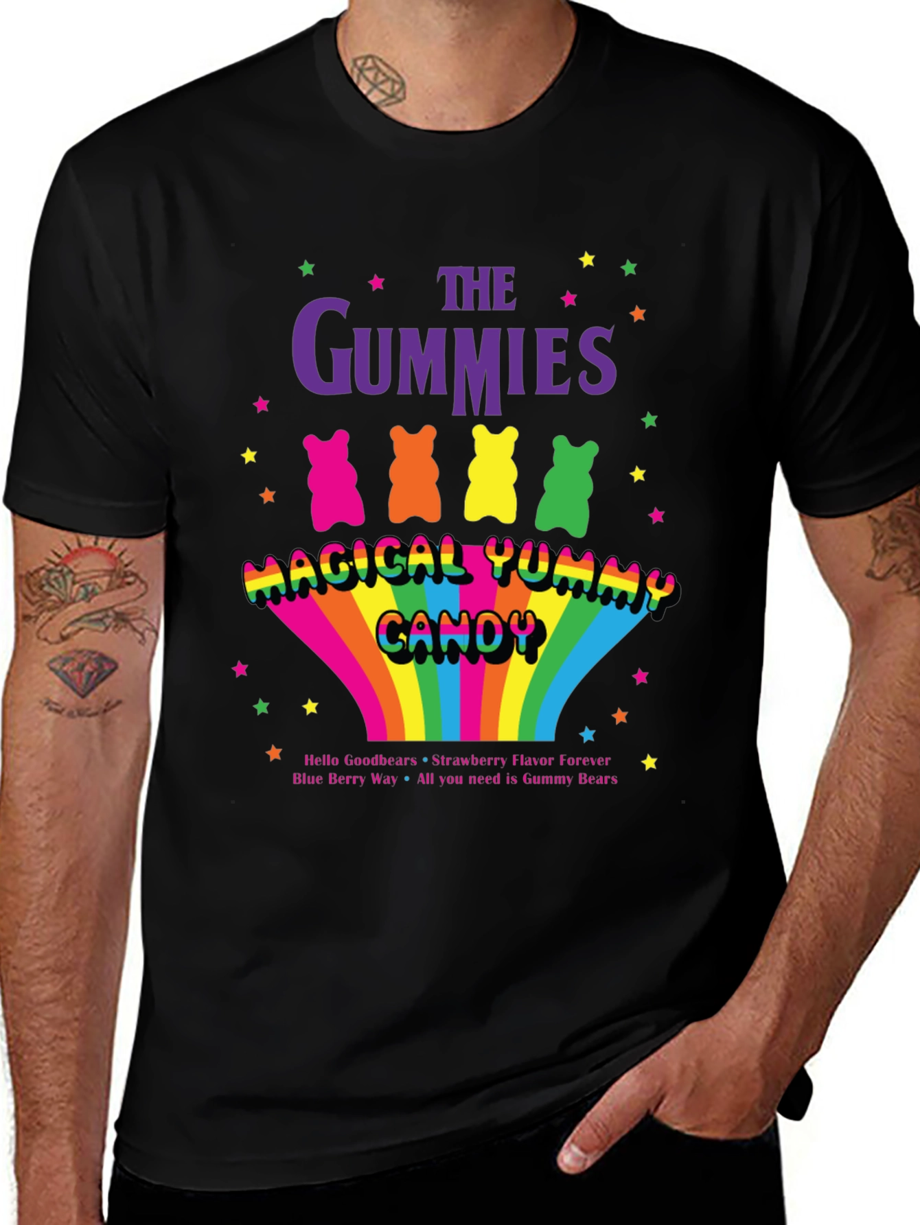 Variant 16 of The Gummies Bear Yummy Candy Graphic T-Shirt