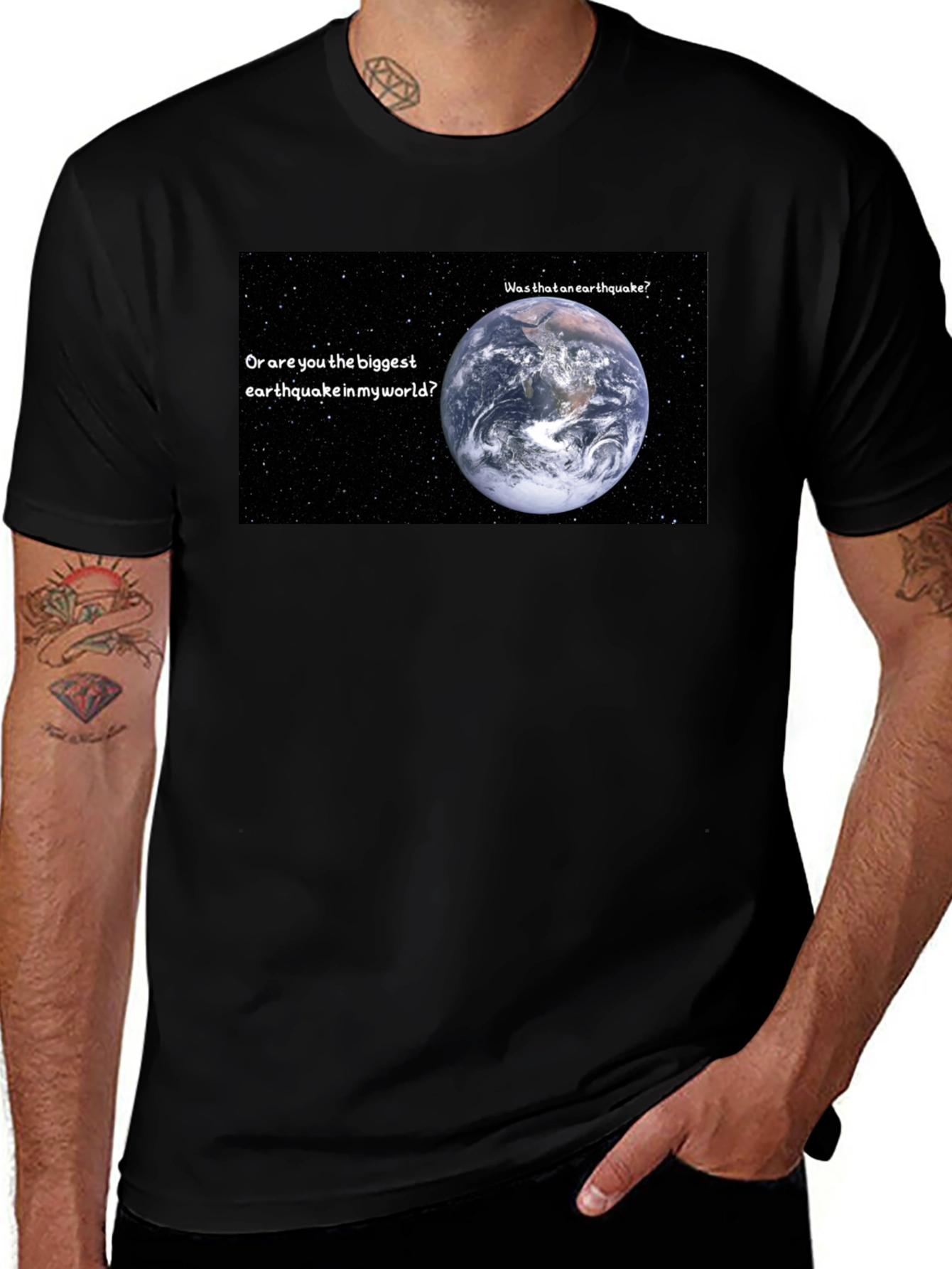 Variant 5 of Earthquake T-Shirt: Biggest Earthquake in My World