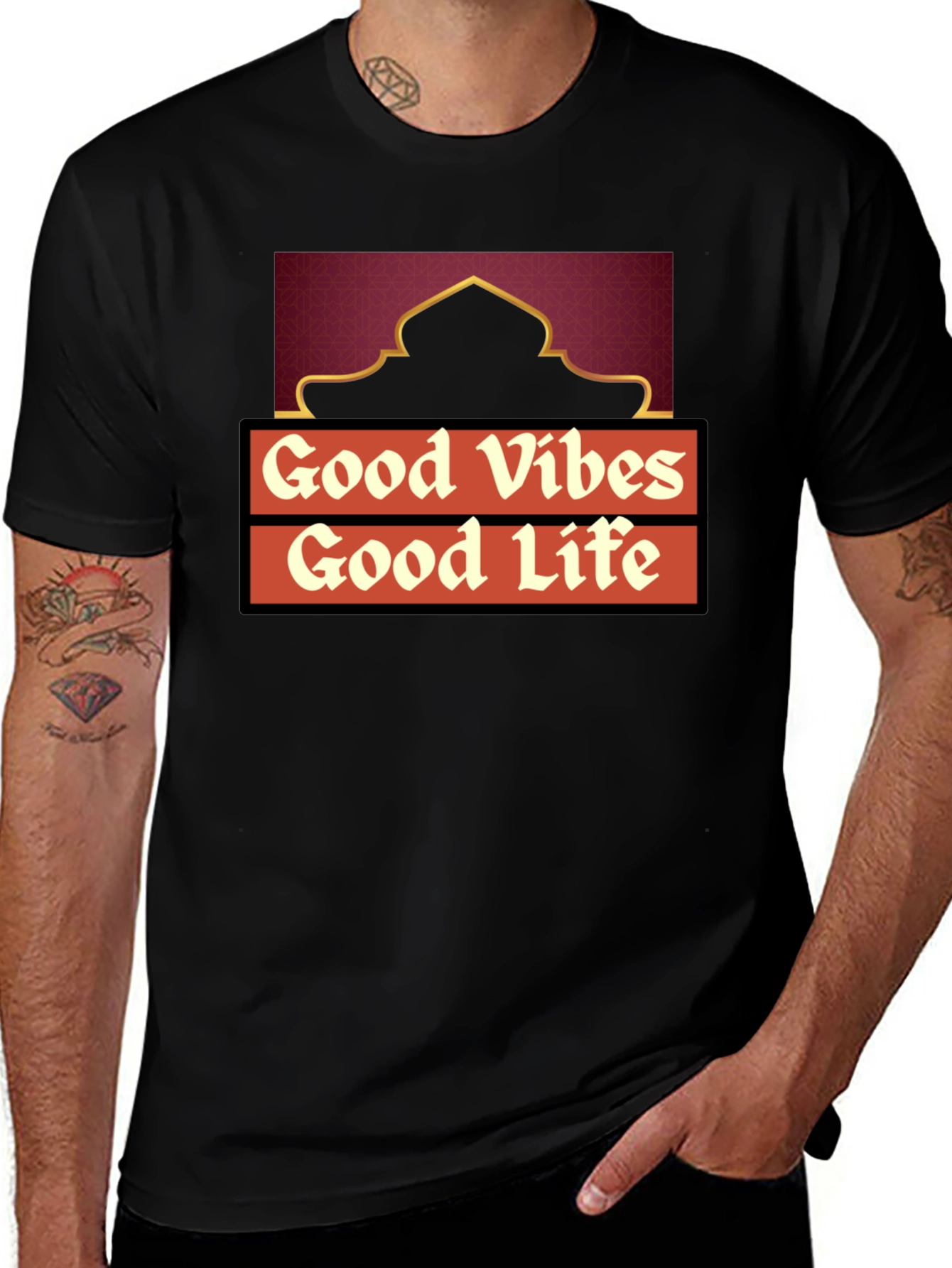 Variant 14 of Good Vibes Good Life Graphic Tee