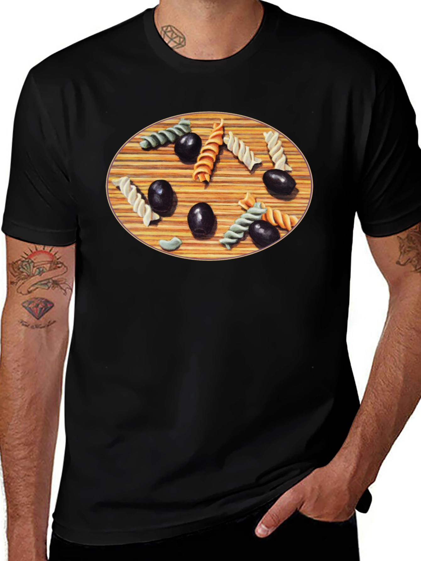 Pasta & Olives Graphic T-Shirt