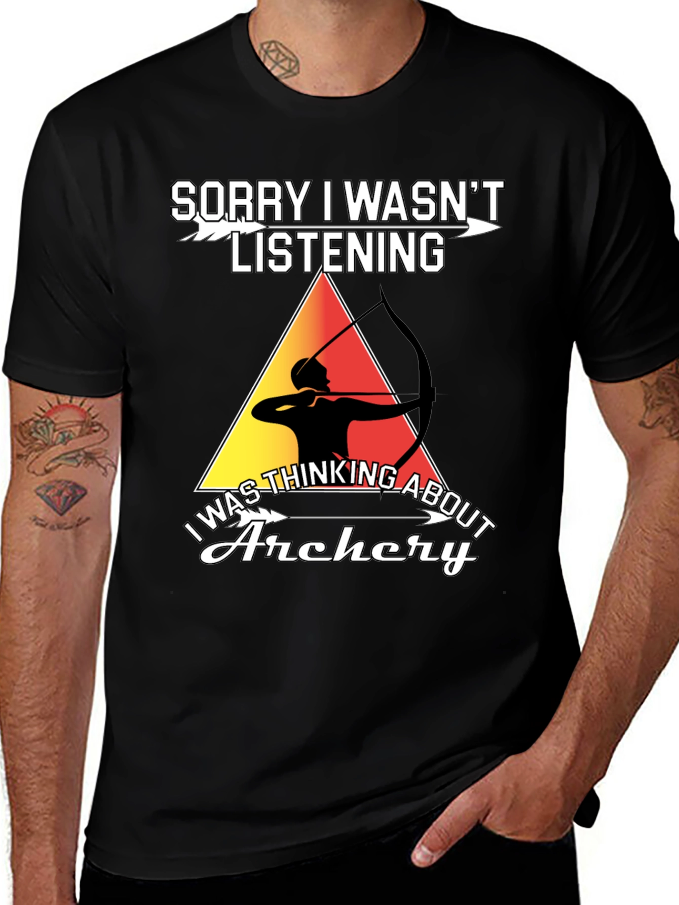 Variant 10 of Archery T-Shirt - Sorry I Wasn't Listening