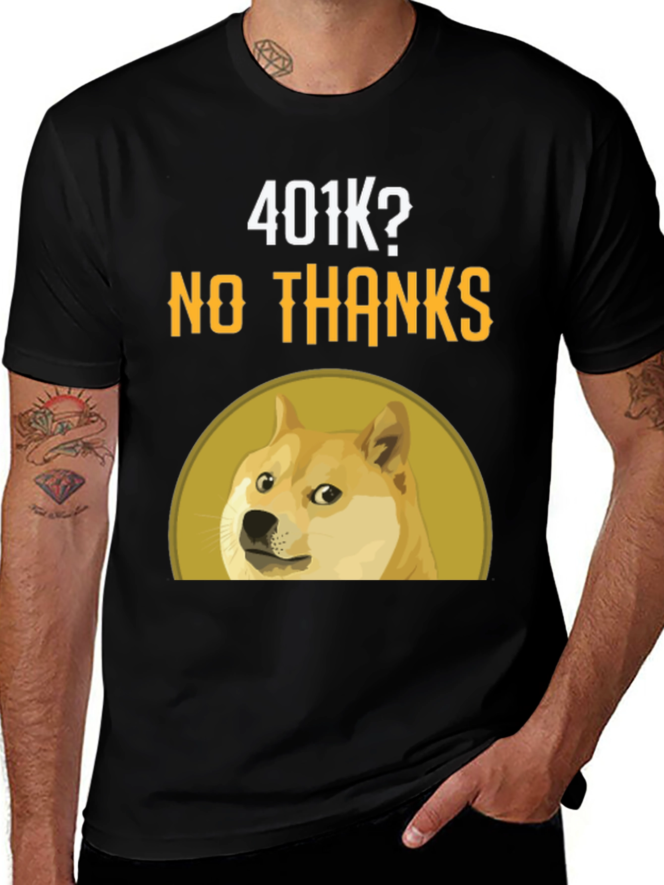 Variant 5 of Doge 401k? No Thanks! T-Shirt