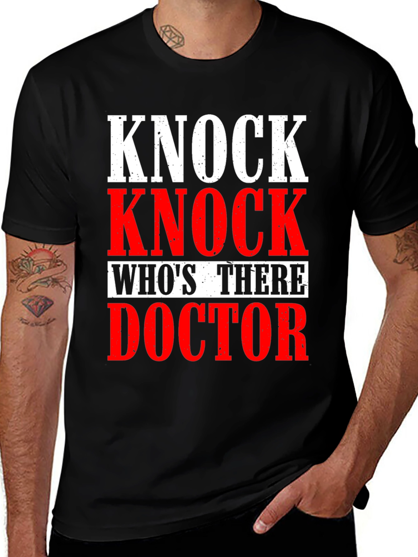Variant 16 of Knock Knock Doctor Humor T-Shirt