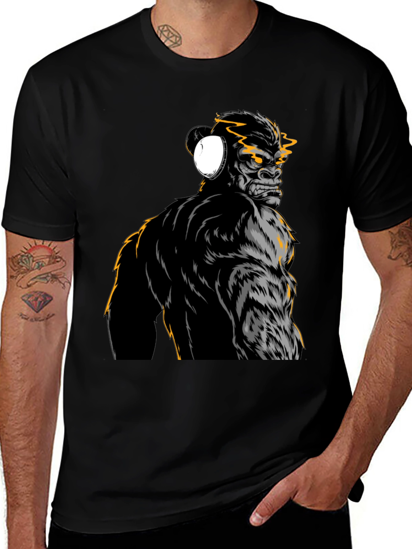 Variant 22 of Urban Gorilla Graphic Tee - Streetwear Style