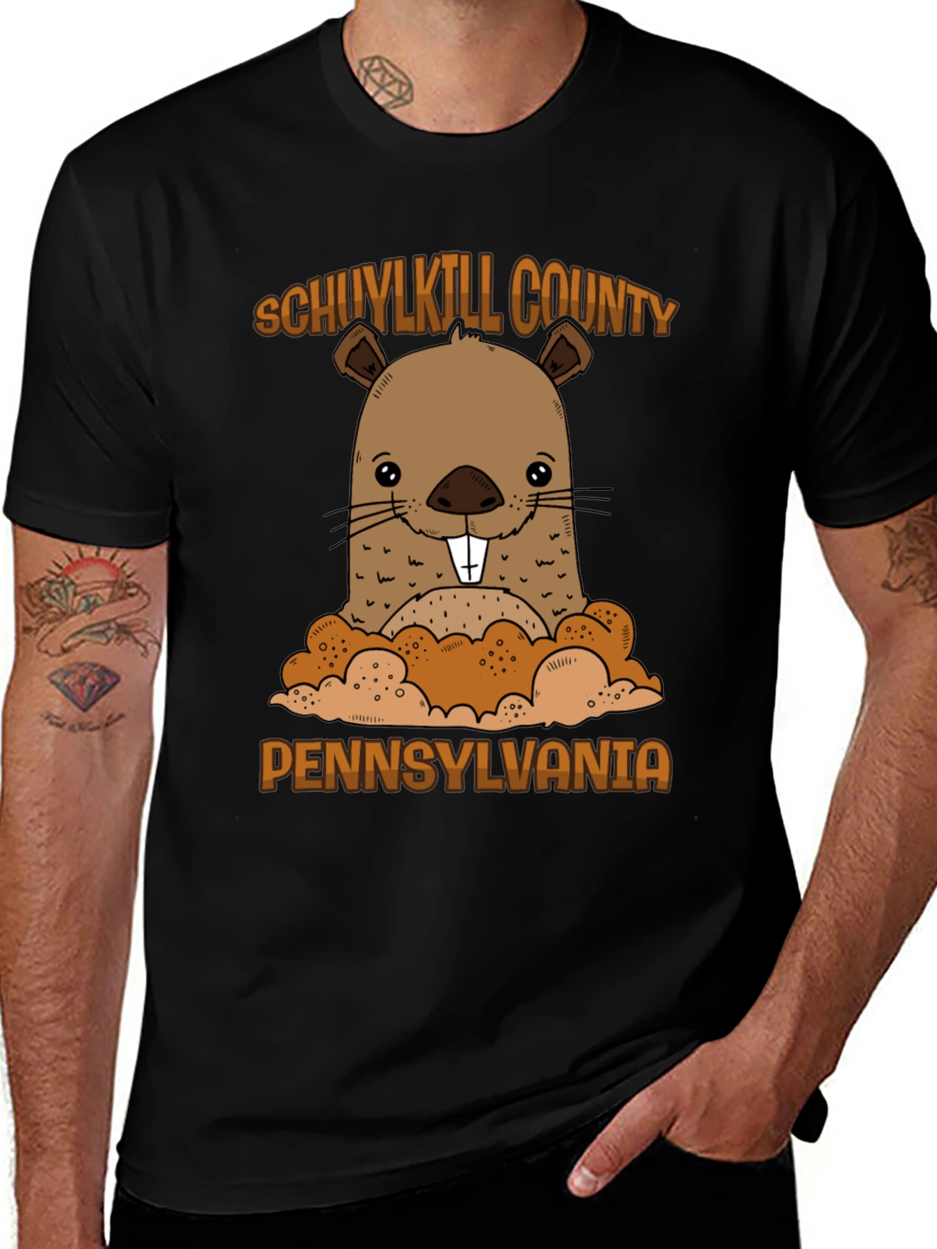 Schuylkill County Pennsylvania Groundhog T-Shirt