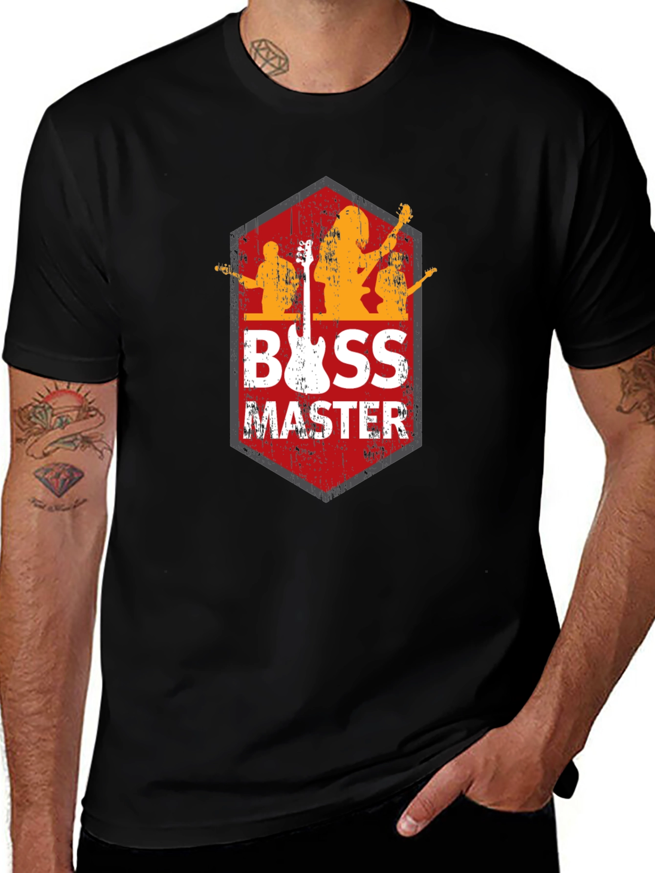 Variant 29 of Bass Master Graphic Tee - Musician's T-Shirt