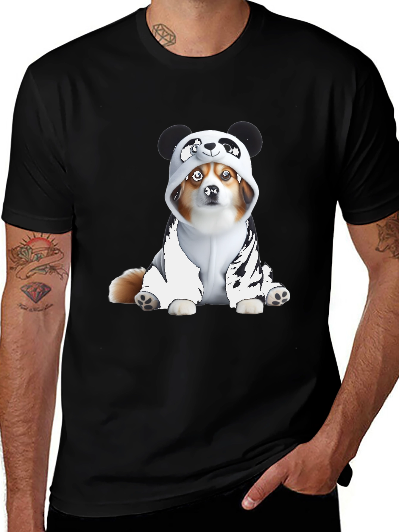 Variant 24 of Panda Dog Graphic Tee