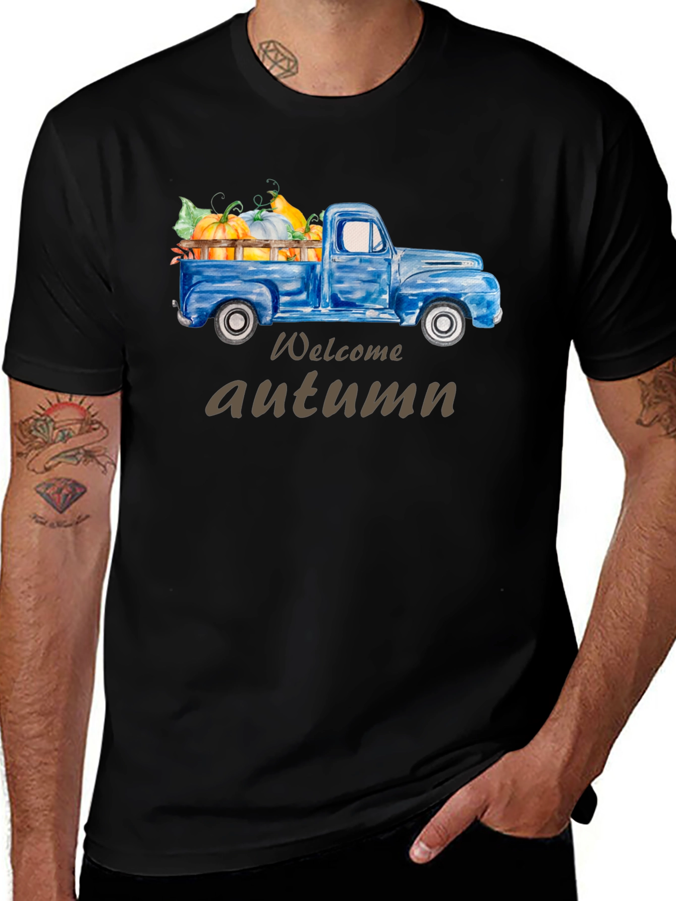 Variant 4 of Welcome Autumn Truck Graphic Tee