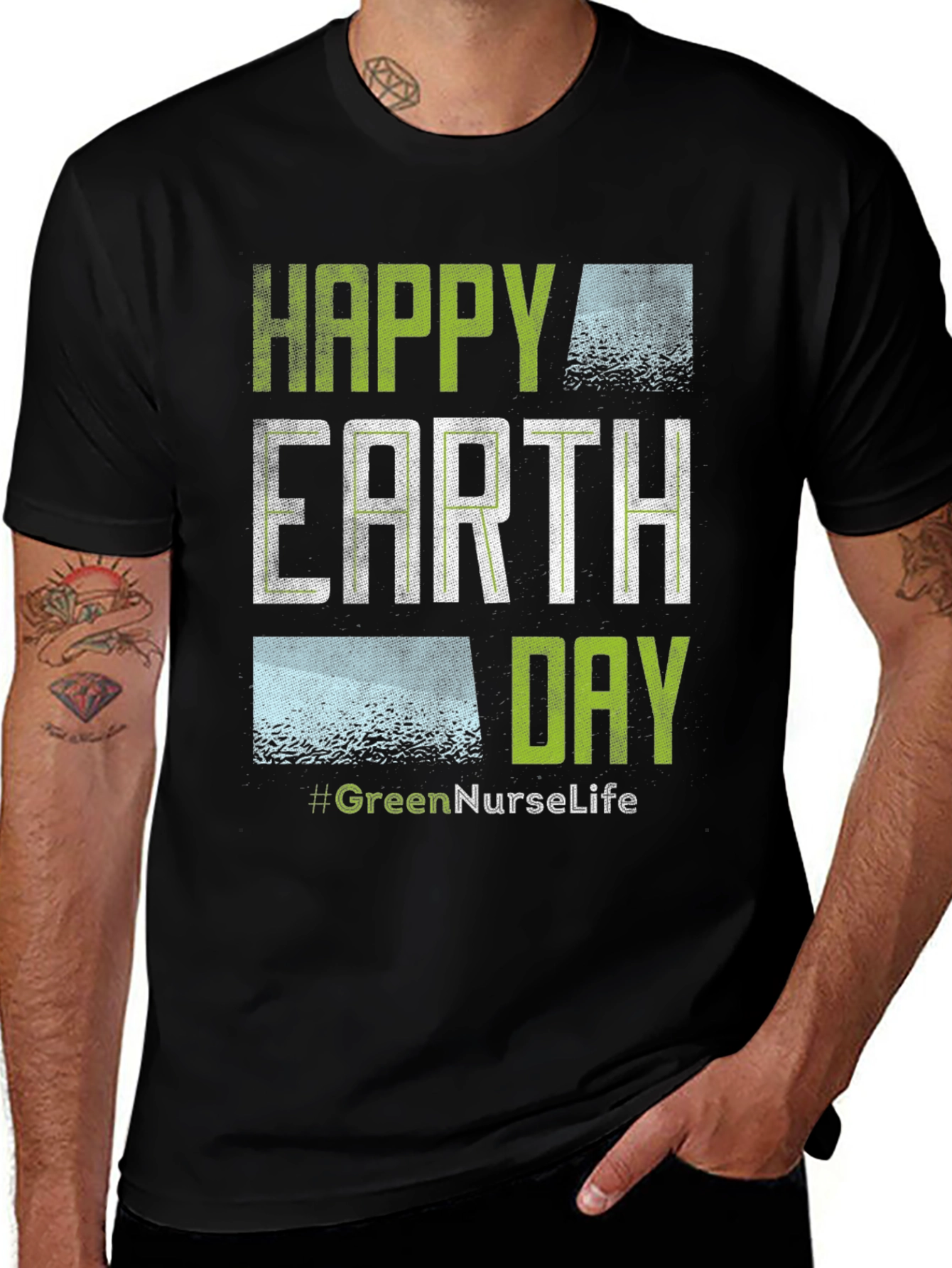 Happy Earth Day Green Nurse Life T-Shirt