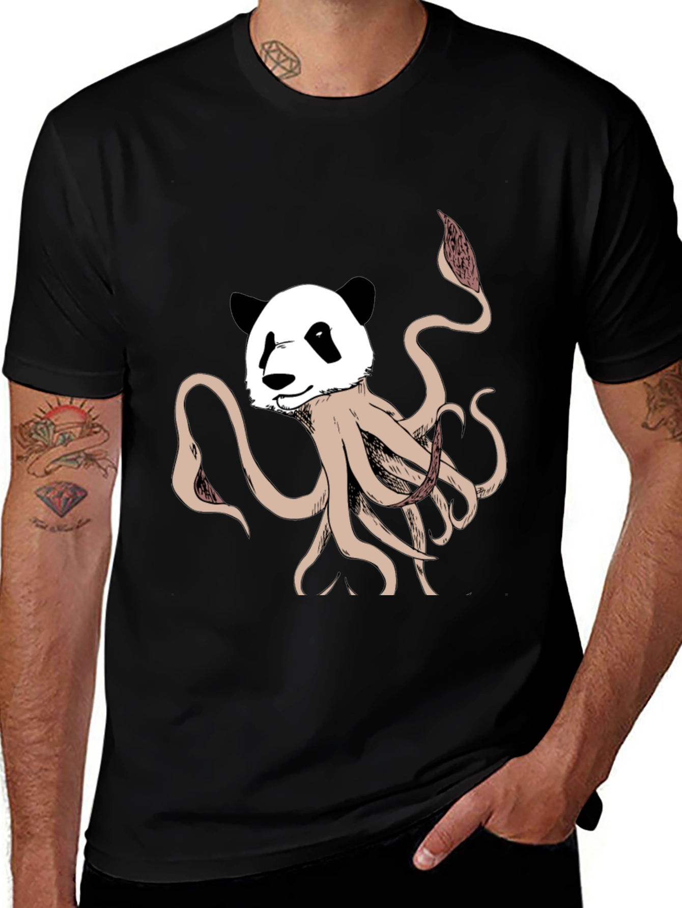 Variant 23 of Panda Octopus Graphic Tee