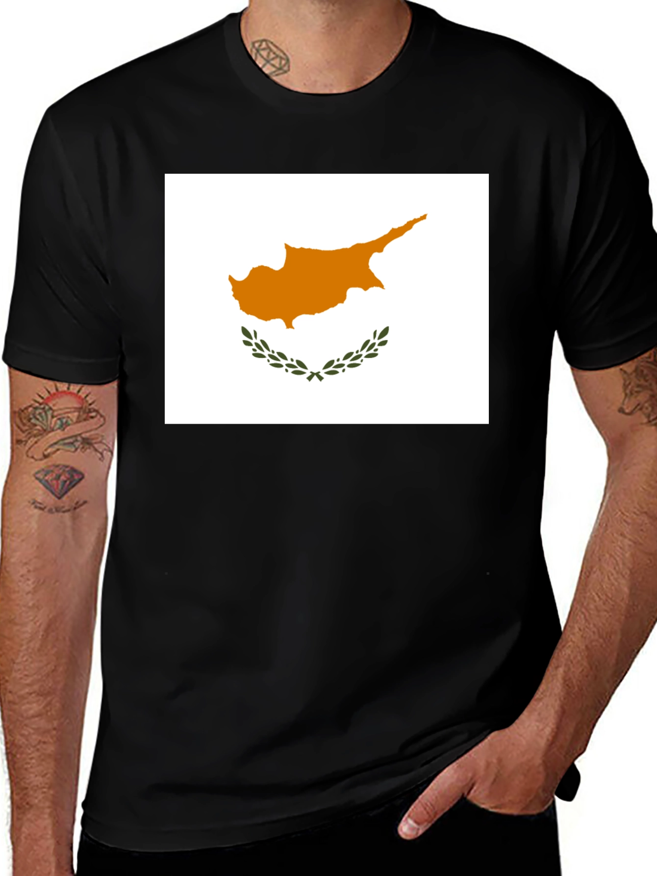 Variant 5 of Cyprus Flag T-Shirt