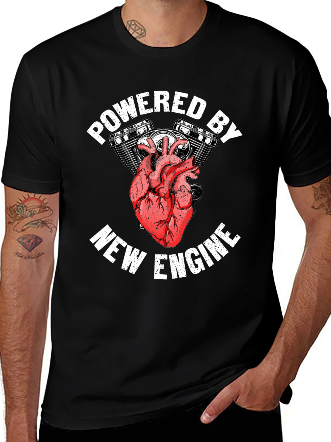 Variant 20 of Powered By New Engine Graphic T-Shirt