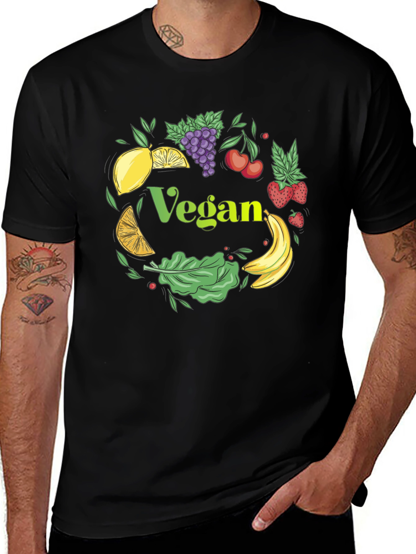 Variant 30 of Vegan Fruit T-Shirt: Plant-Based Lifestyle Tee