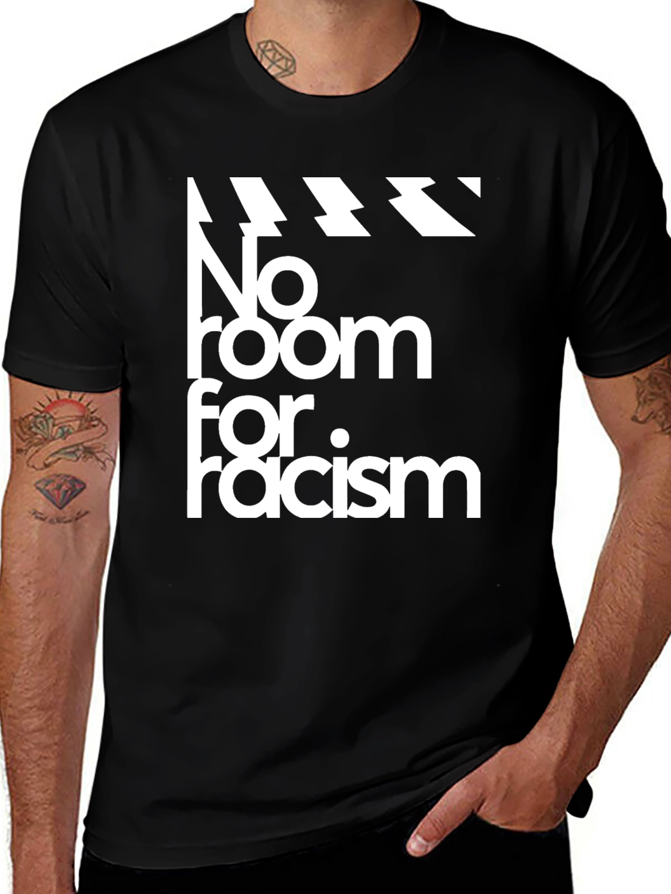 Variant 3 of No Room For Racism Graphic T-Shirt
