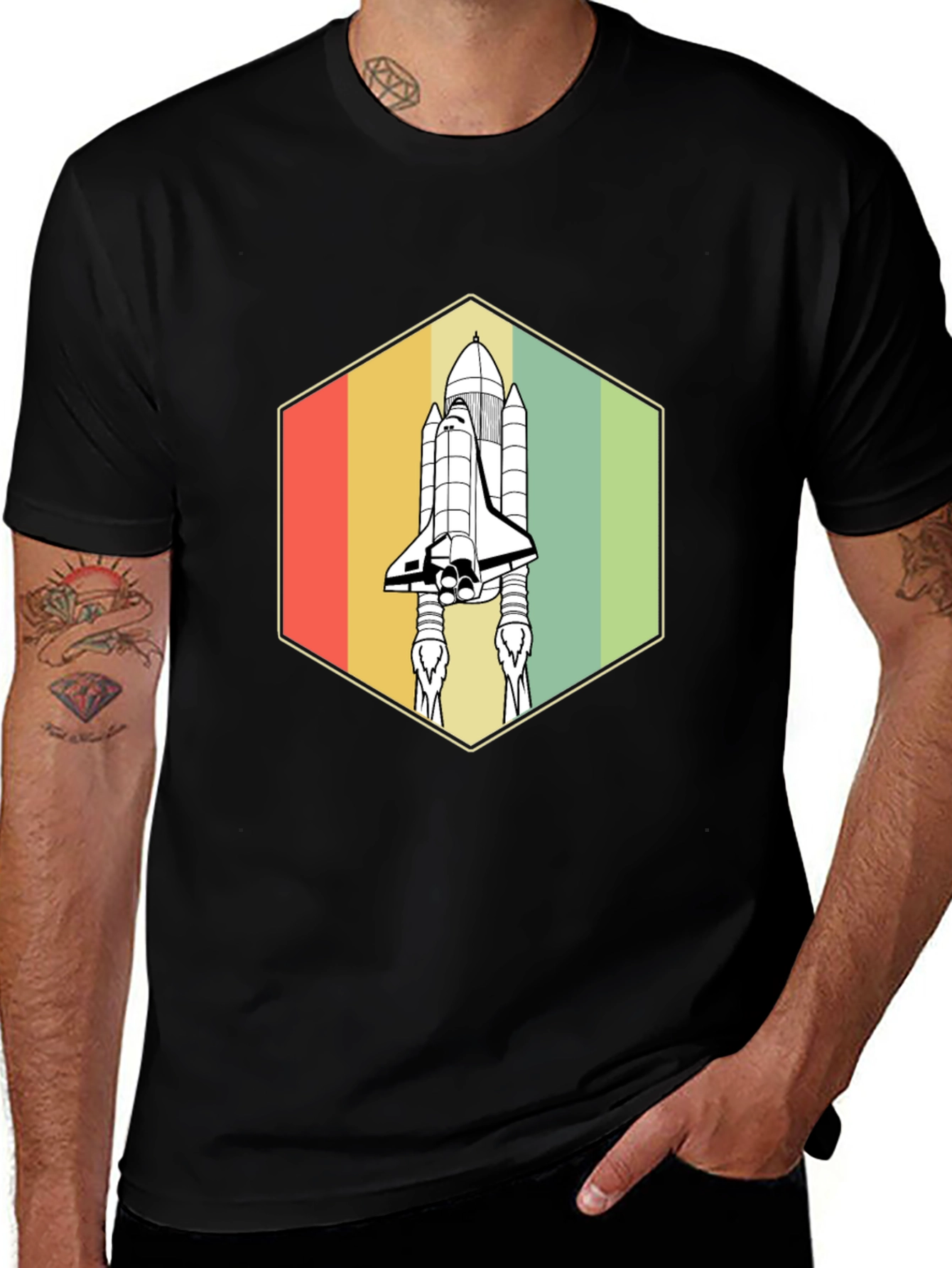 Variant 7 of Retro Space Shuttle T-Shirt