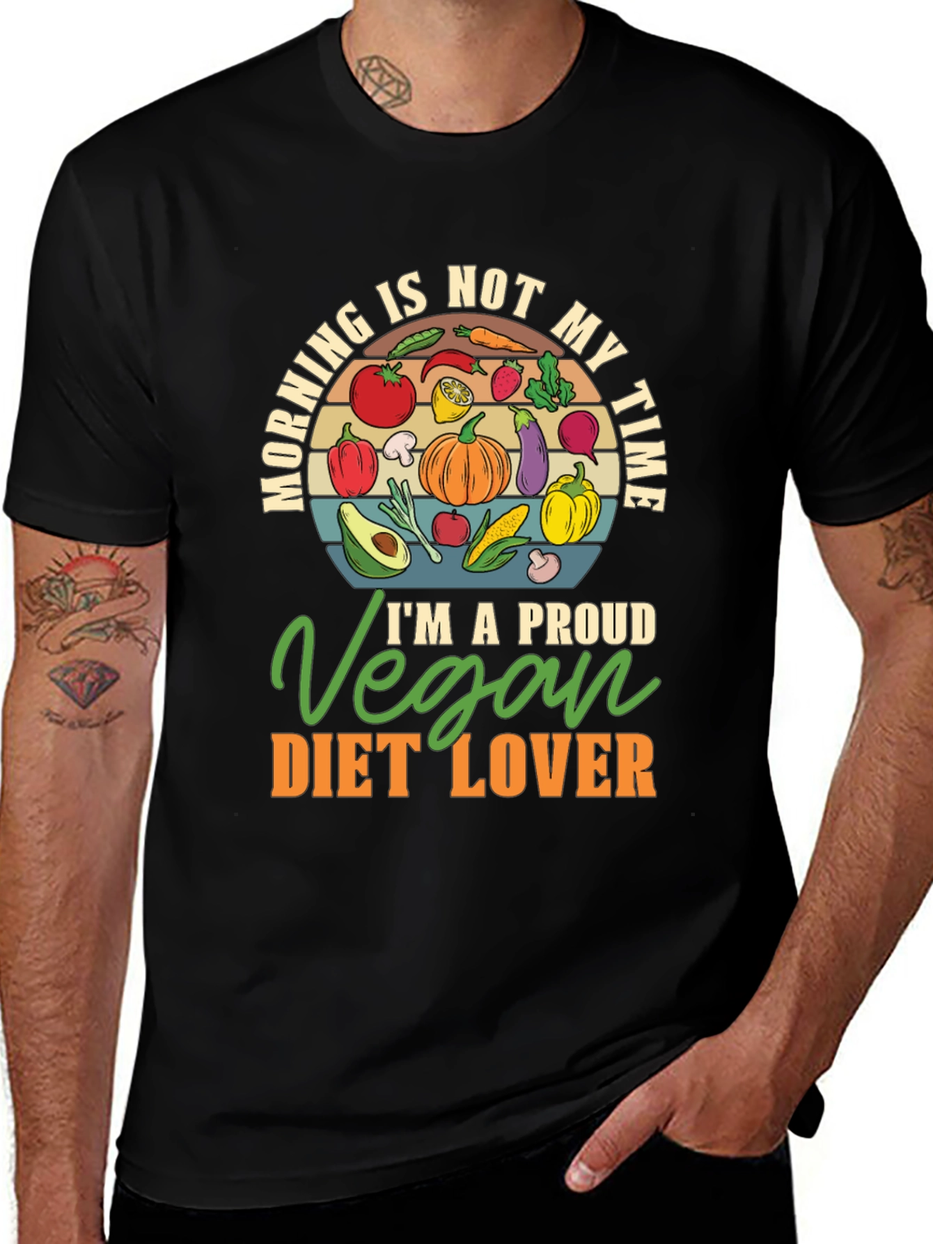 Vegan Diet Lover T-Shirt - Morning Not My Time