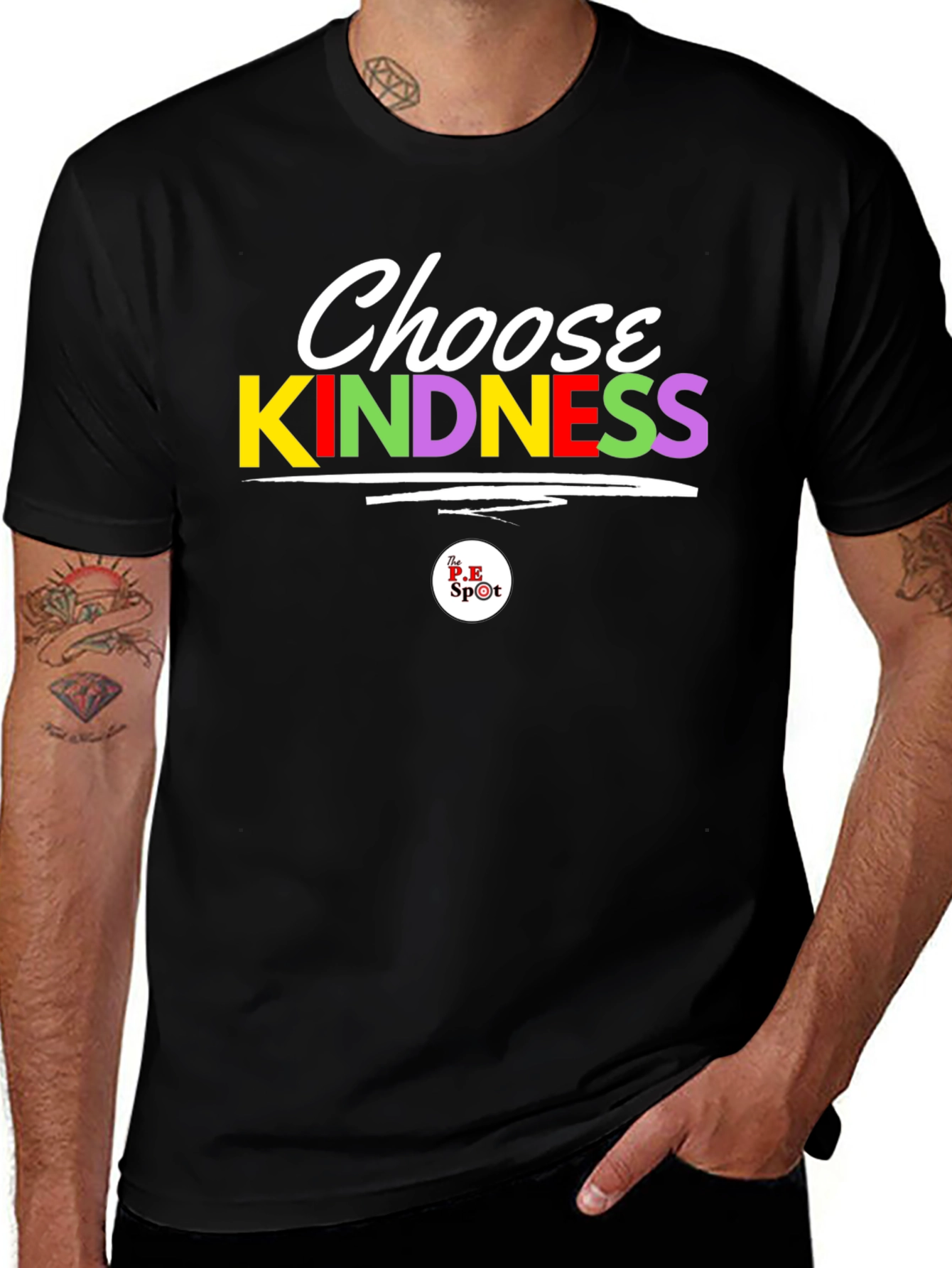 Variant 20 of Choose Kindness Graphic Tee - Black
